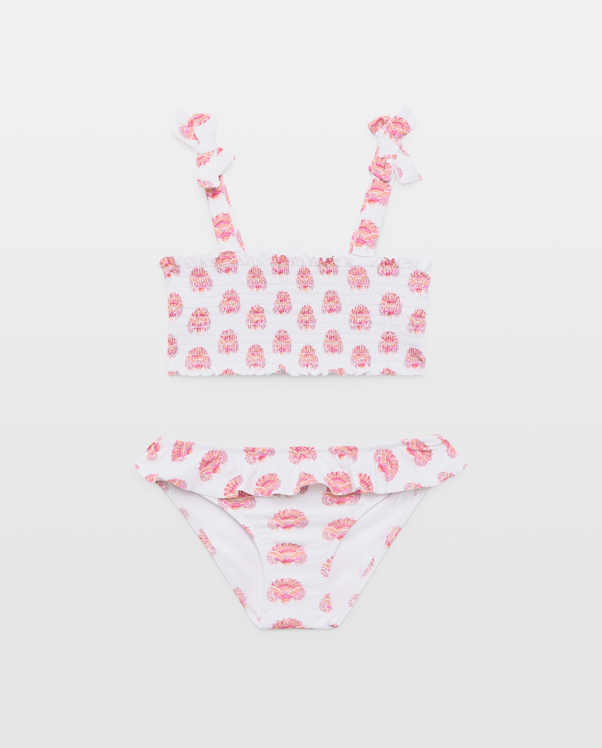 Imagen 0 de Bikini niña smock y lazos sello