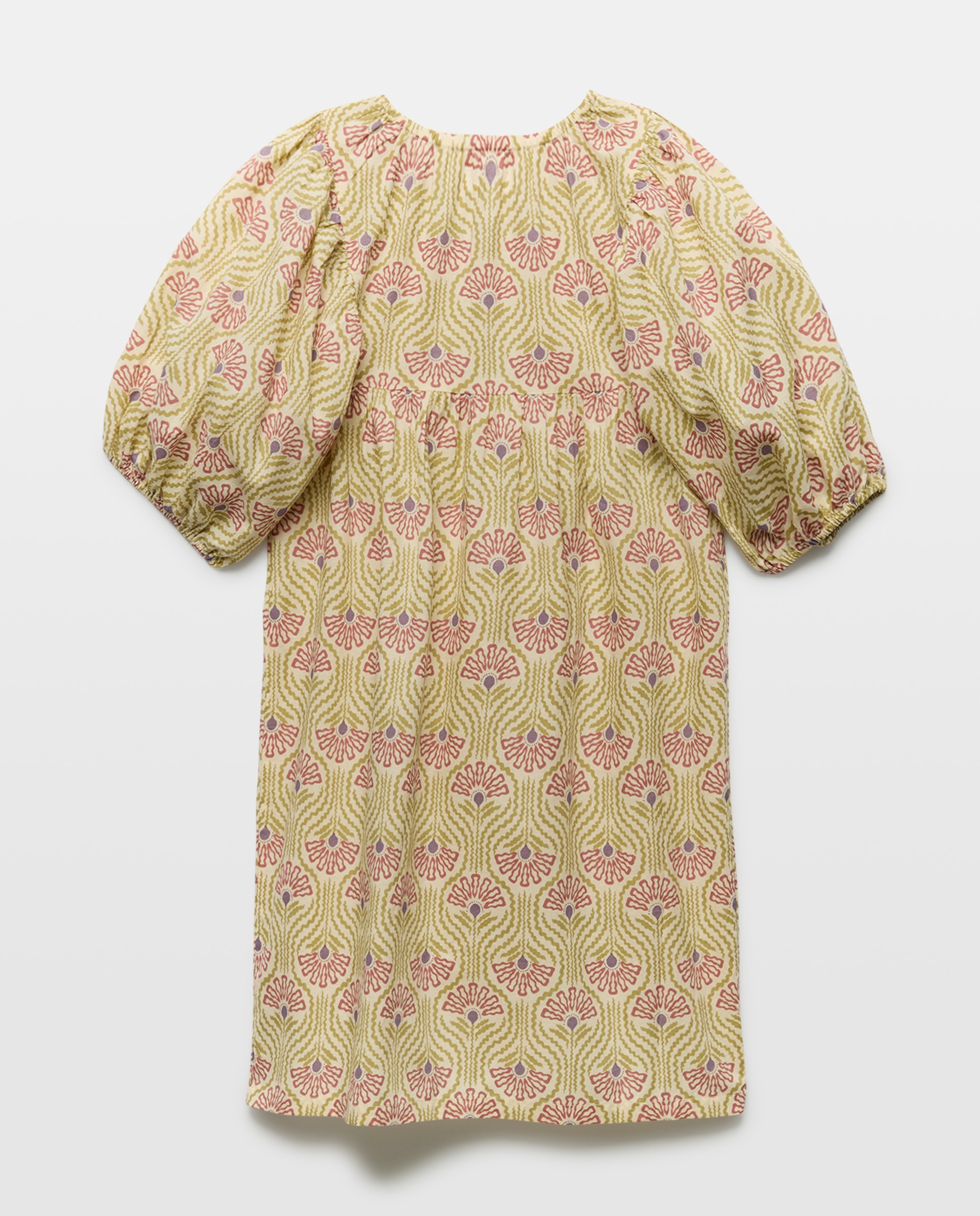 Kaftan niña palmeras 282 Malva-2