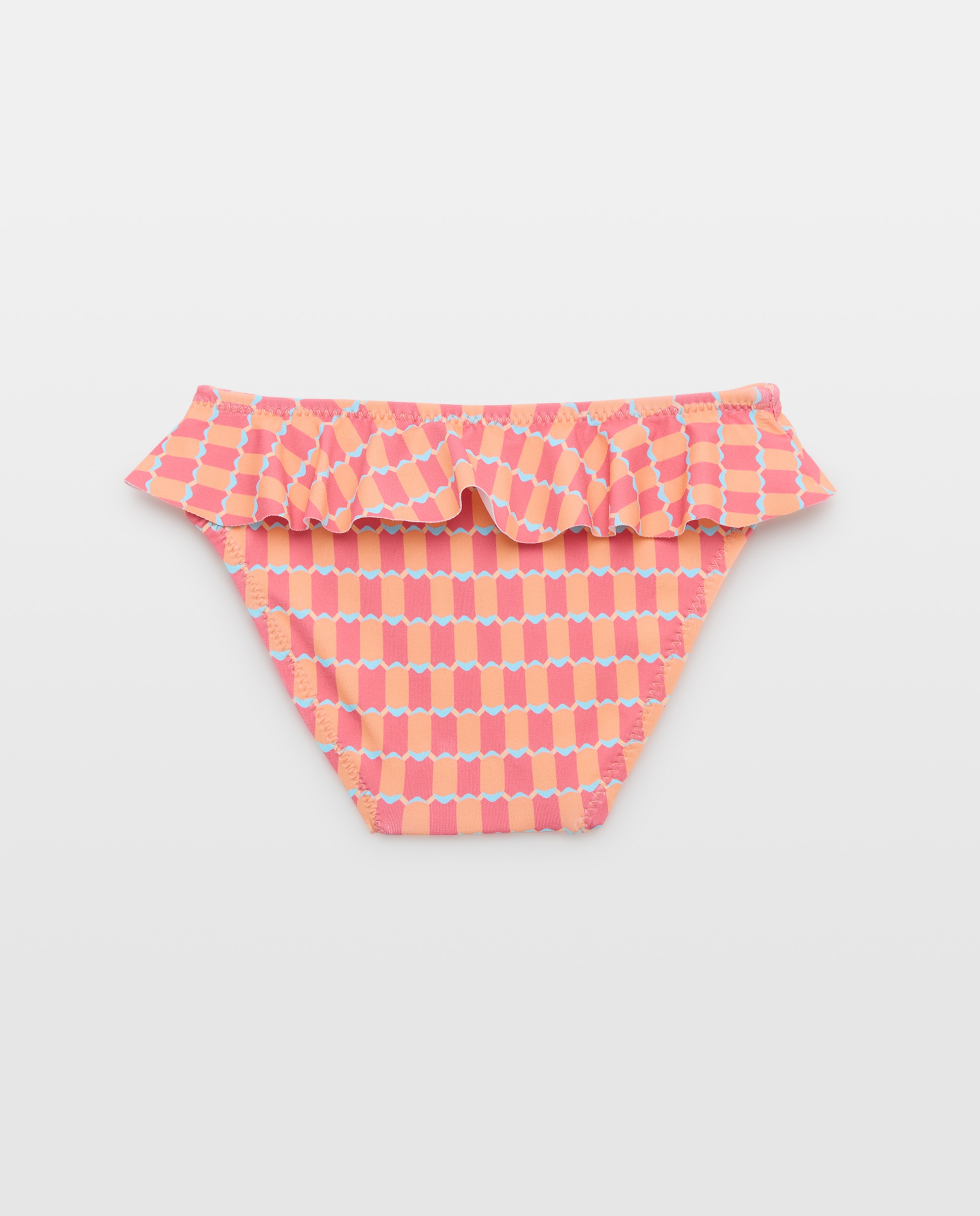Culetín  sencillo cuadros 660 Naranja-2