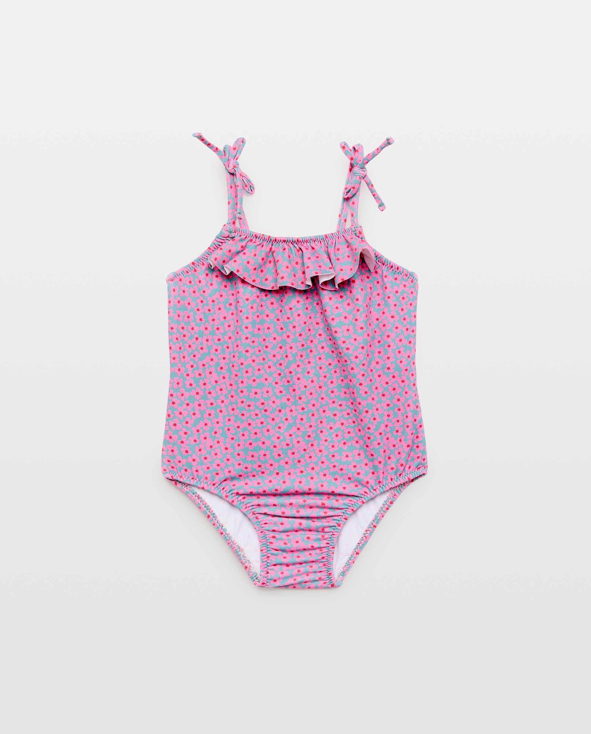 Imagen 0 de Bañador meses volante y lazos flores