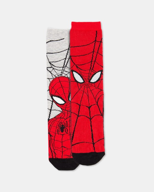 Imagem 0 de Pack de 2 Pares de Meias Antiderrapantes com Estampado do Homem-Aranha