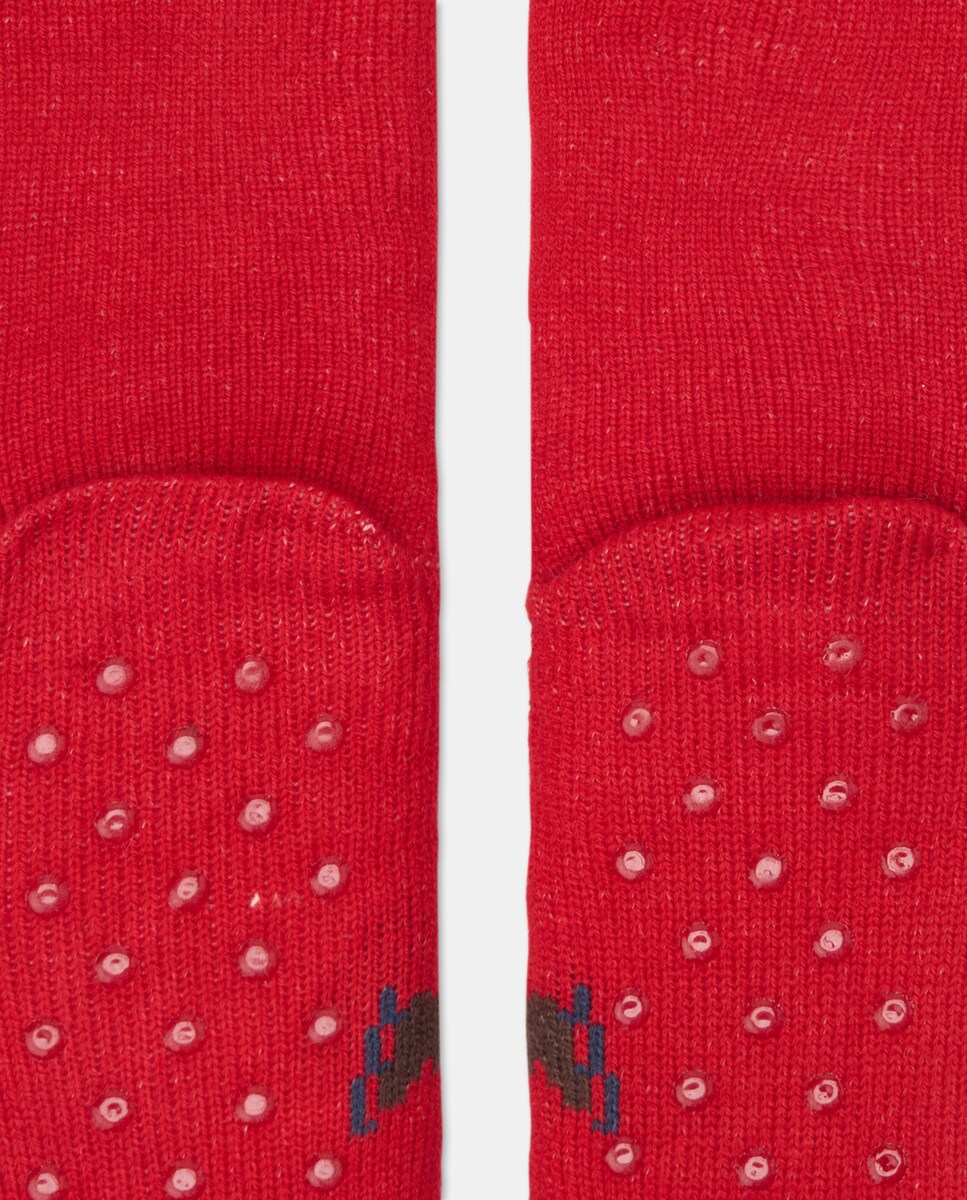 Meias Antiderrapantes 600 Vermelho-3