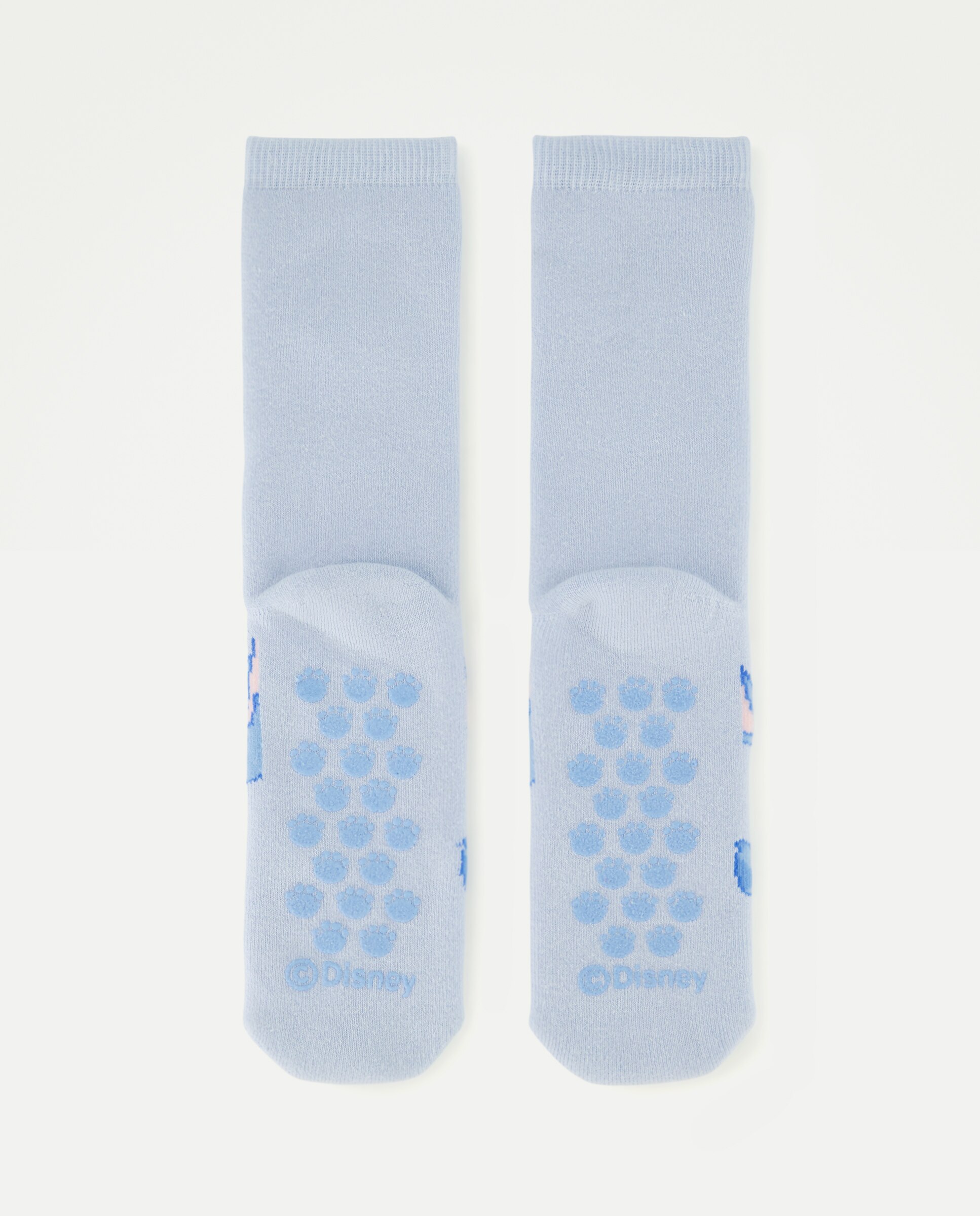 Meias Antiderrapantes Lilo & Stitch Cotton Juice Azul-2