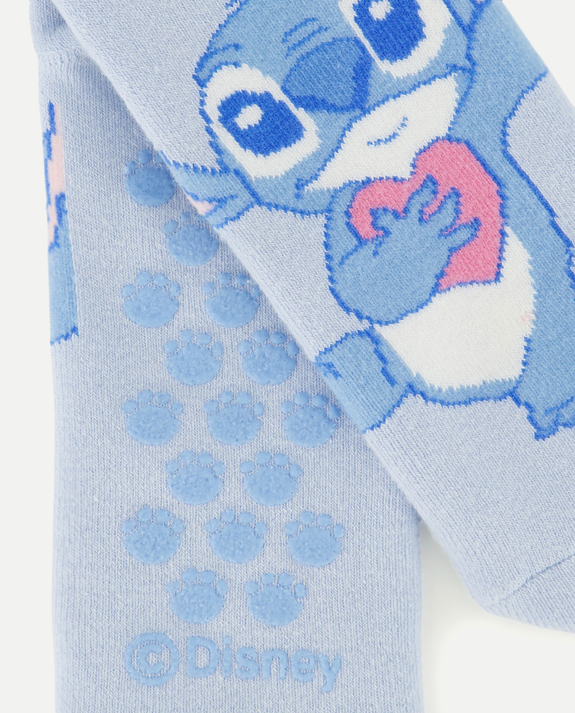 Meias Antiderrapantes Lilo & Stitch Cotton Juice Azul-3