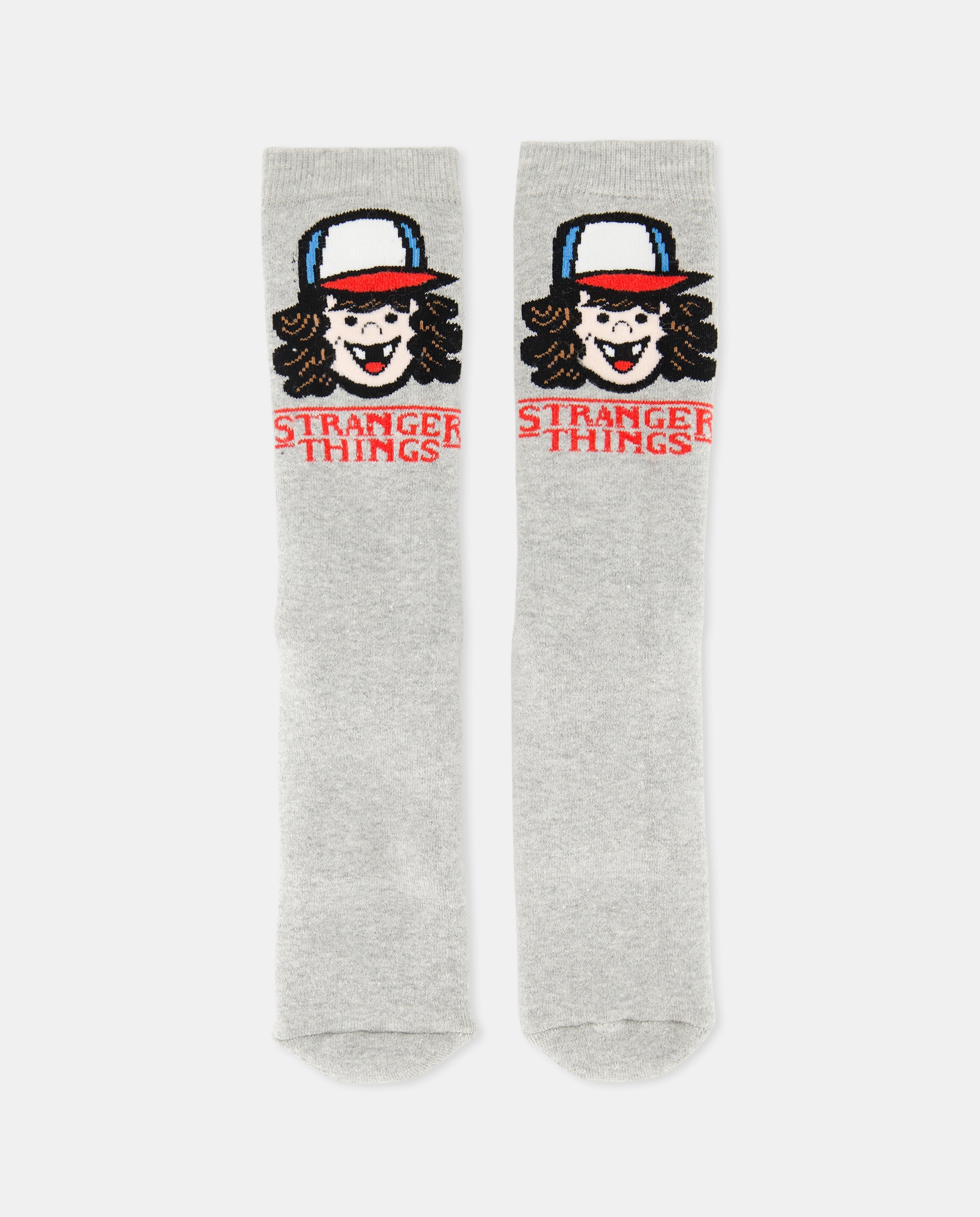 Meias Antiderrapantes Stranger Things Cotton Juice Cinzento-1
