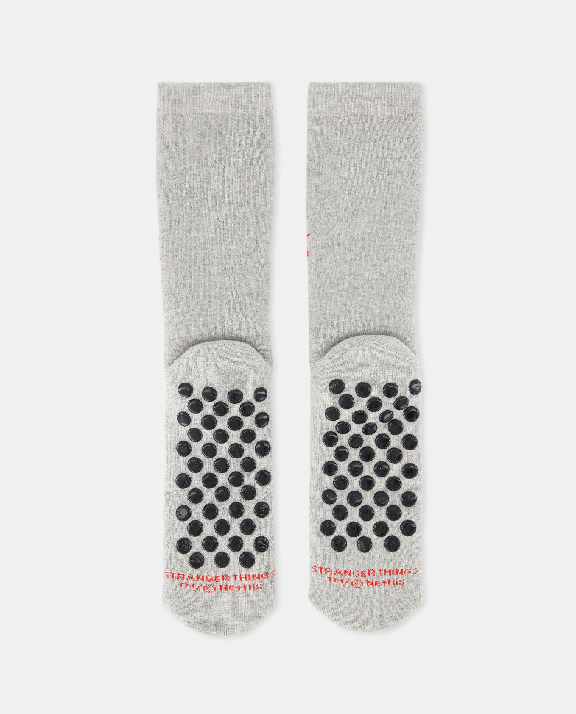 Meias Antiderrapantes Stranger Things Cotton Juice Cinzento-2