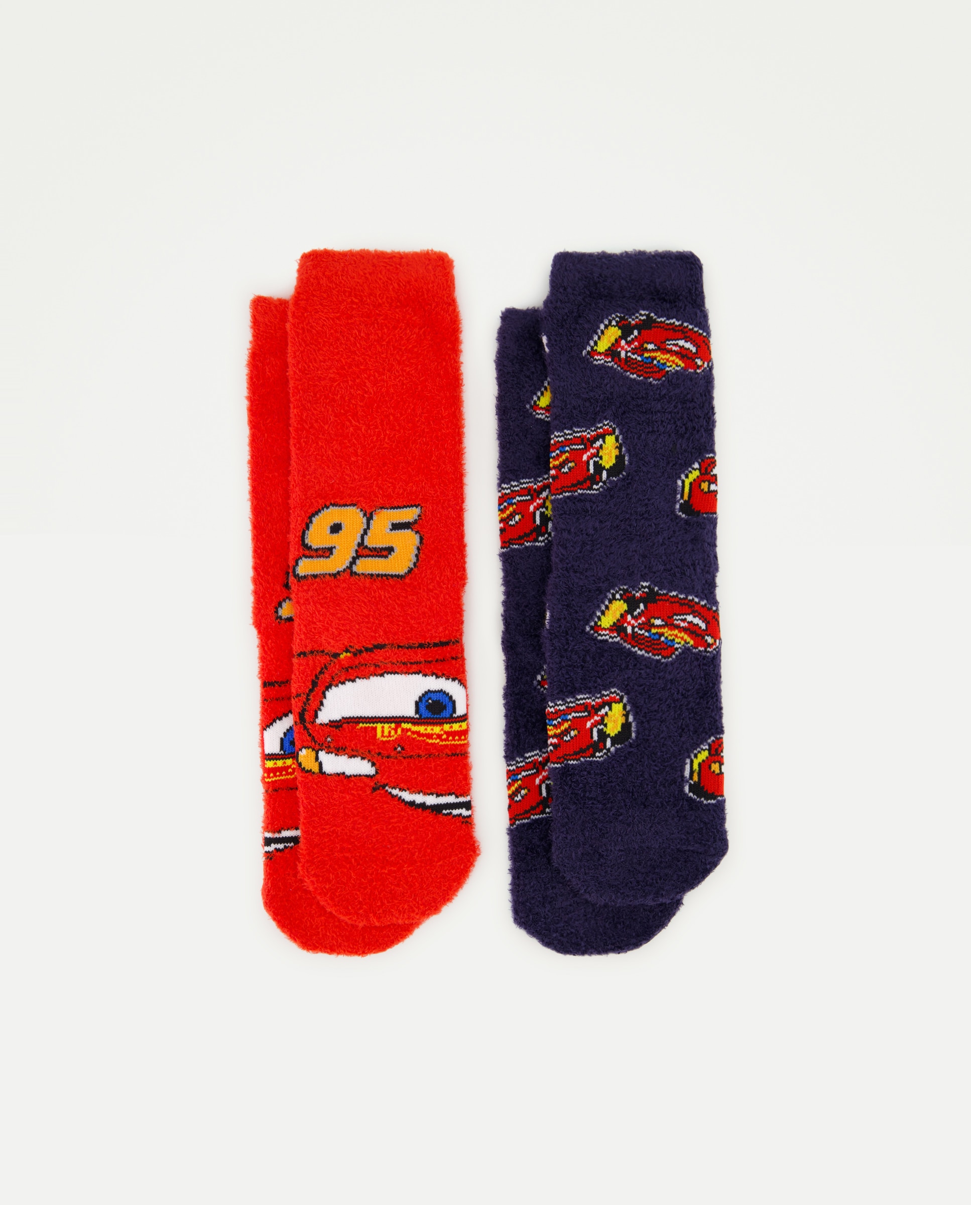 Pack 2 calcetines antideslizantes fantasía Cars cosy de niño - Cotton Juice - Multicolor Multicolor-1