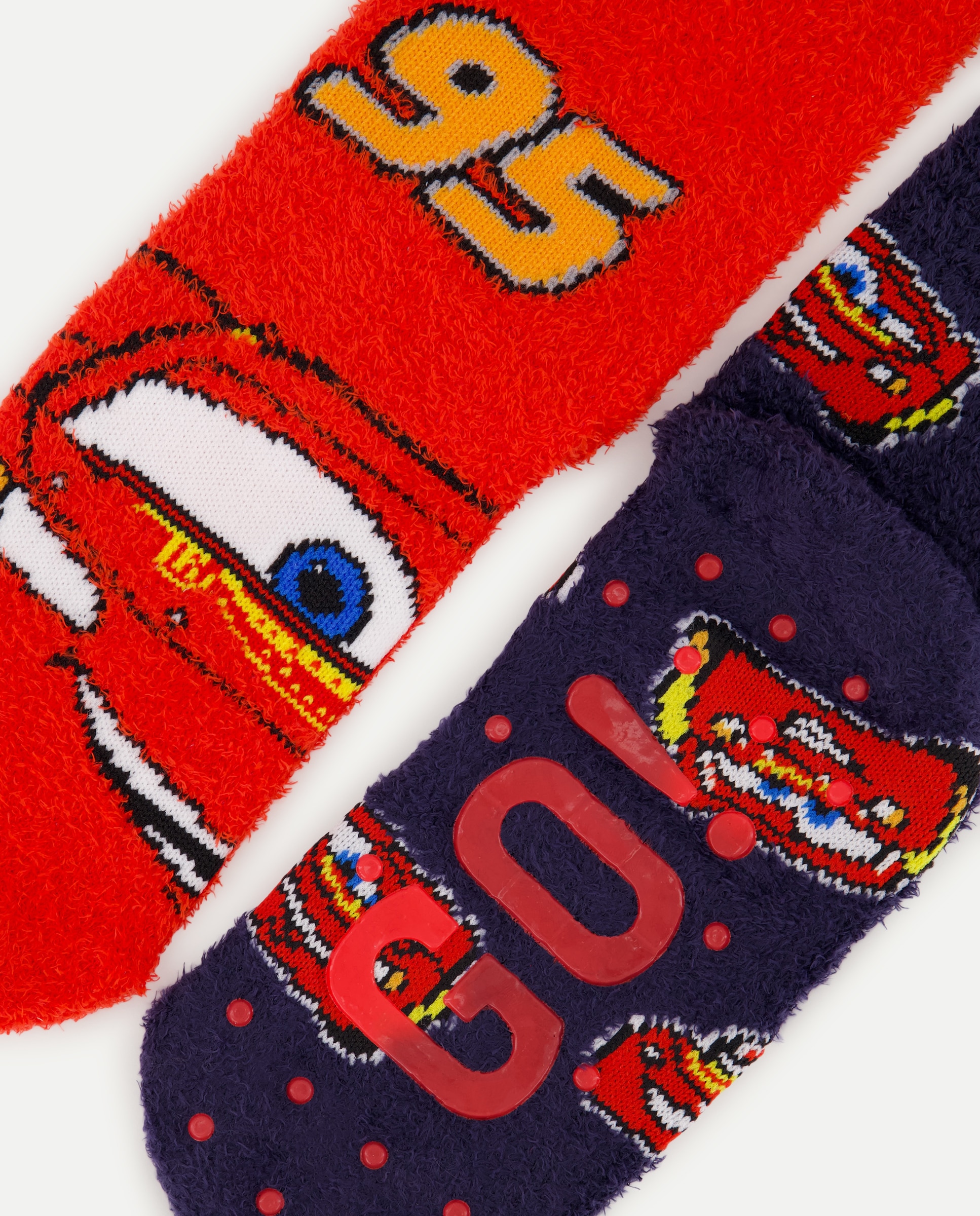 Pack 2 calcetines antideslizantes fantasía Cars cosy de niño - Cotton Juice - Multicolor Multicolor-3