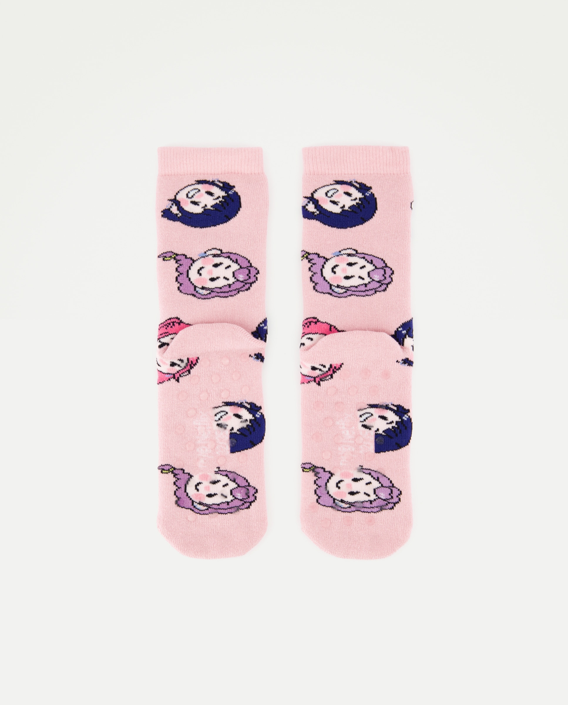 Meias Antiderrapantes com Fantasia KPOP Rosa-2