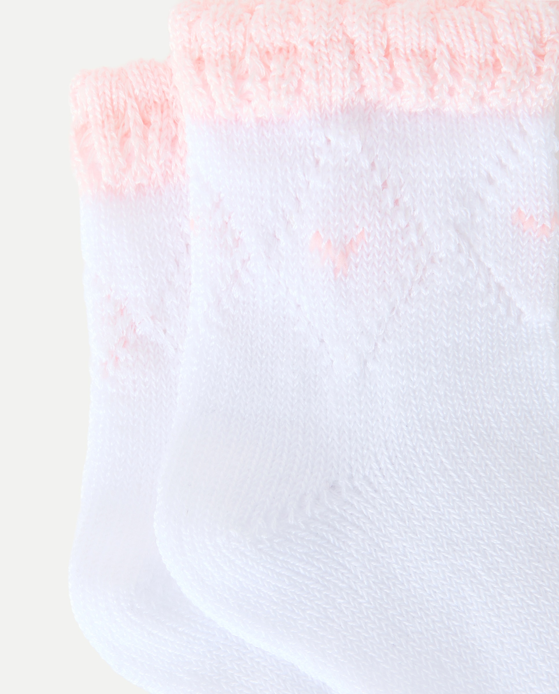 Meias de Cerimónia de Bebé com Contraste no Punho Cotton Juice 200 Rosa-2