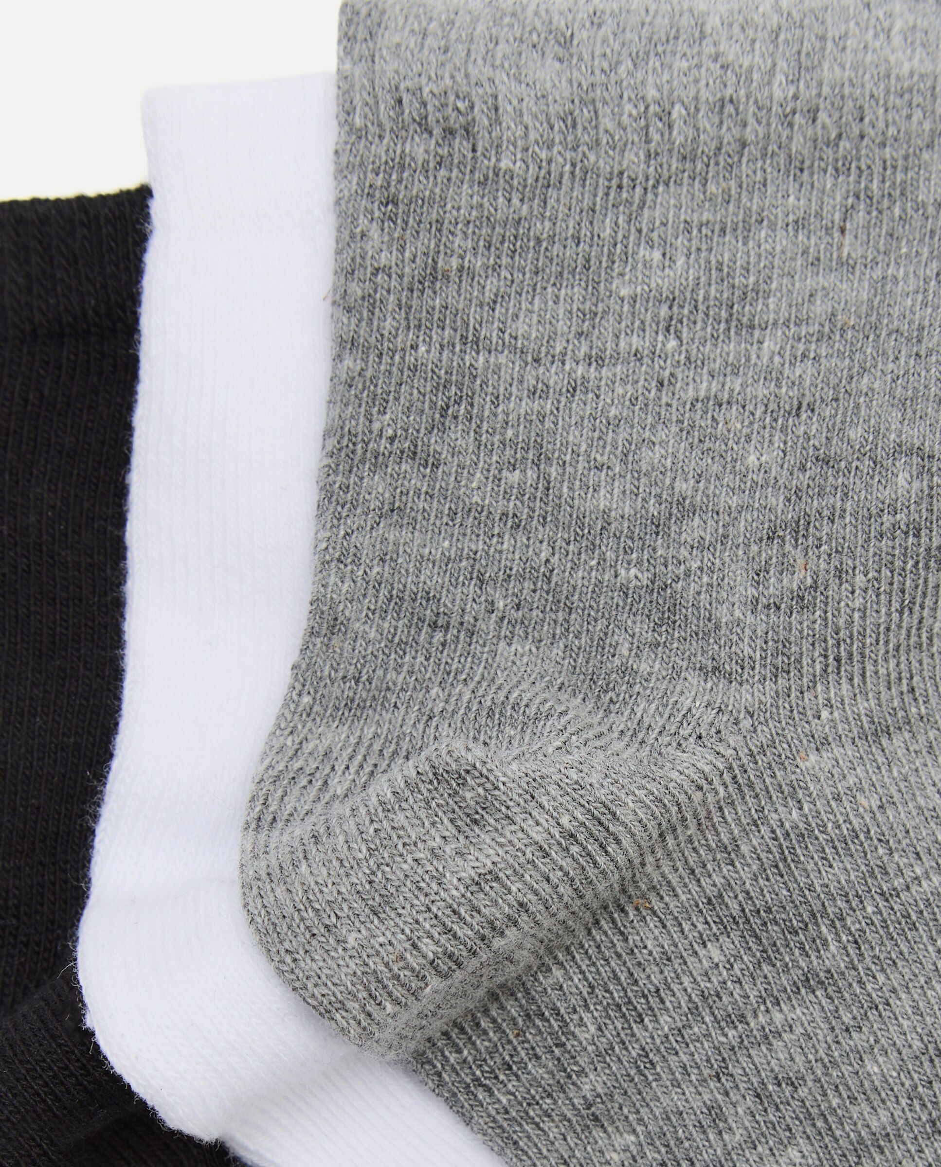 Pack de Três Meias pelo Tornozelo Criança - Liso Cotton Juice Multicolor-2