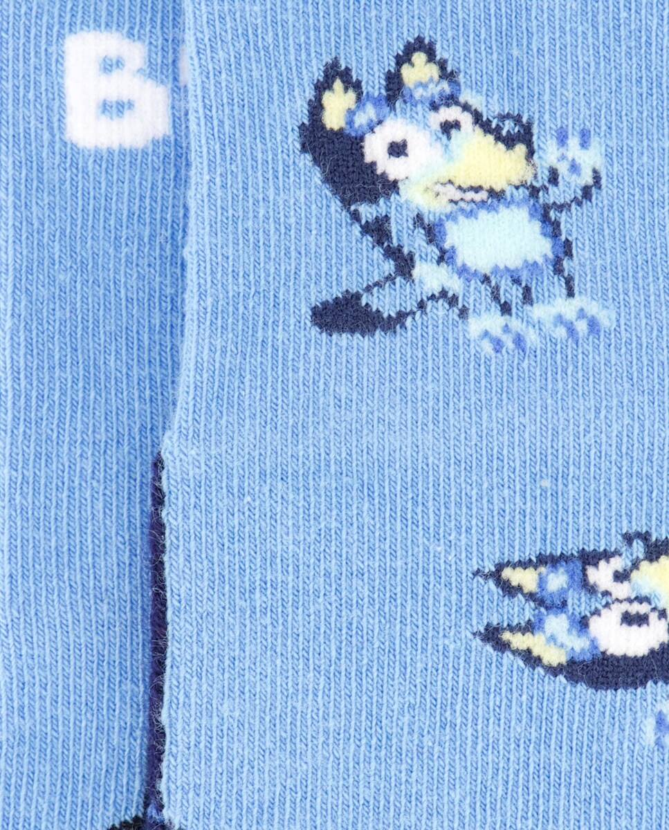 Pack de 2 Pares de Meias Antiderrapantes BB Bluey de Bebé Azul-marinho-3