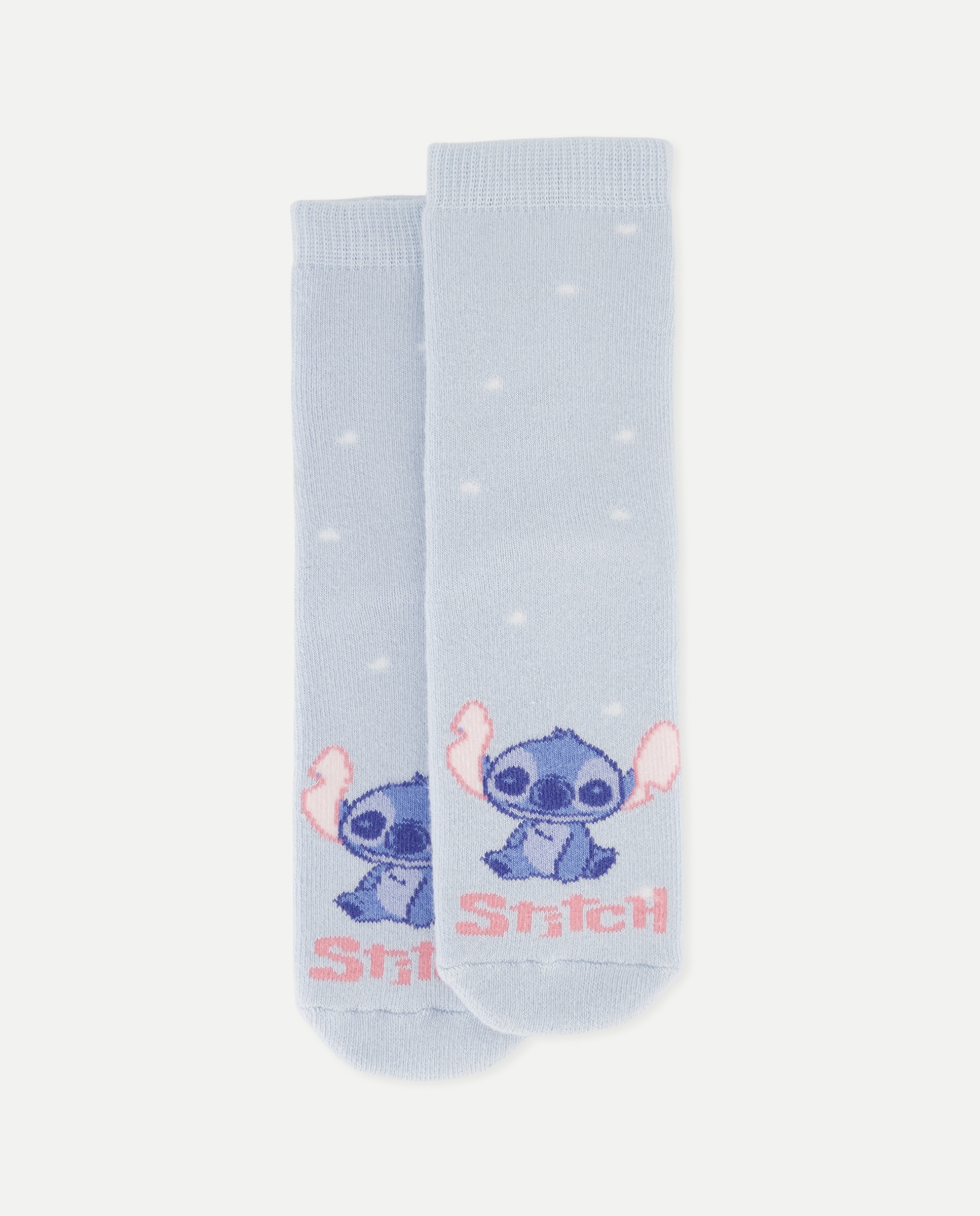 Imagem 0 de Meias Antiderrapantes de Bebé com Estampado Stitch e Corações