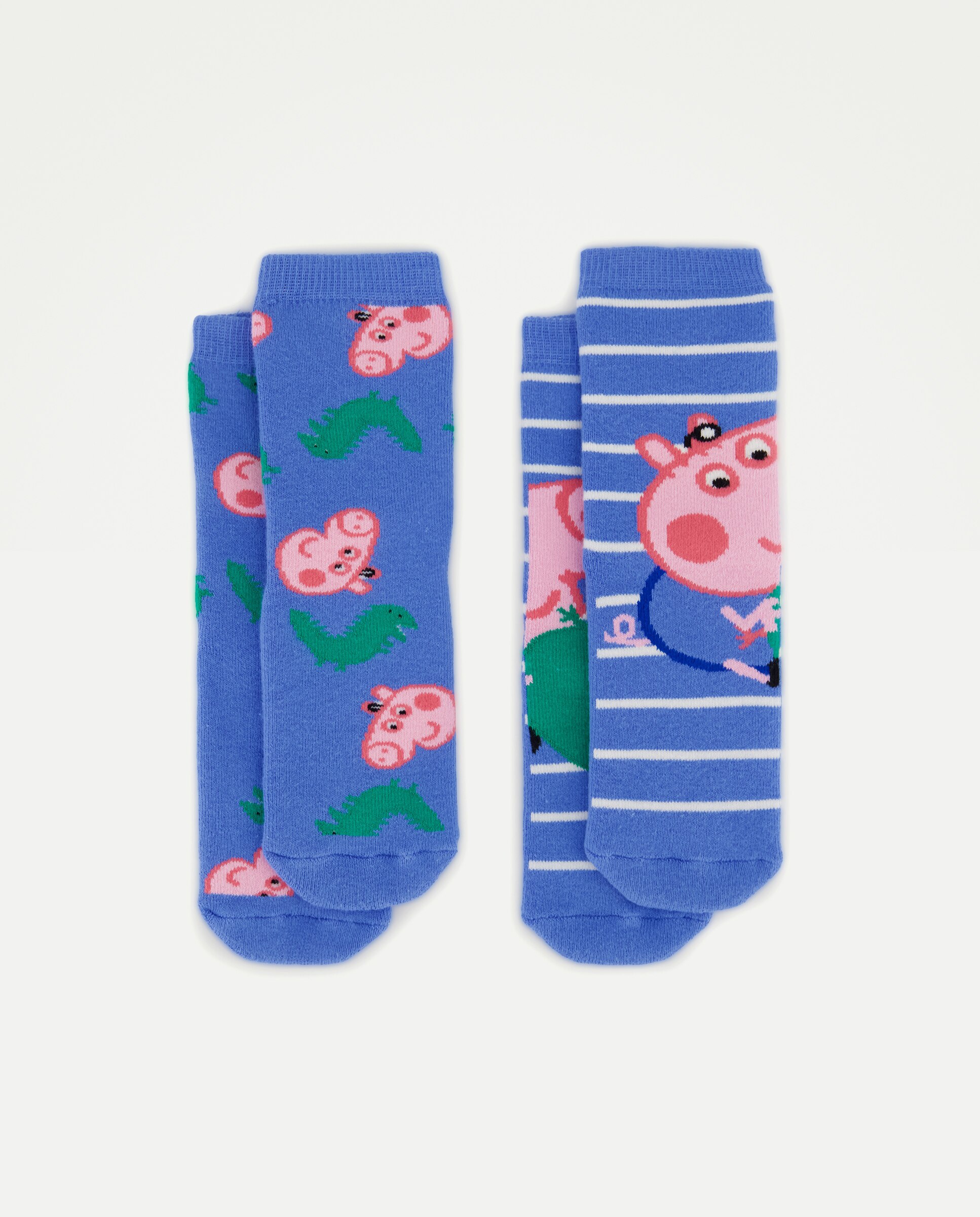 Imagem 0 de Pack de 2 Pares de Meias Antiderrapantes de Bebé com Fantasia George
