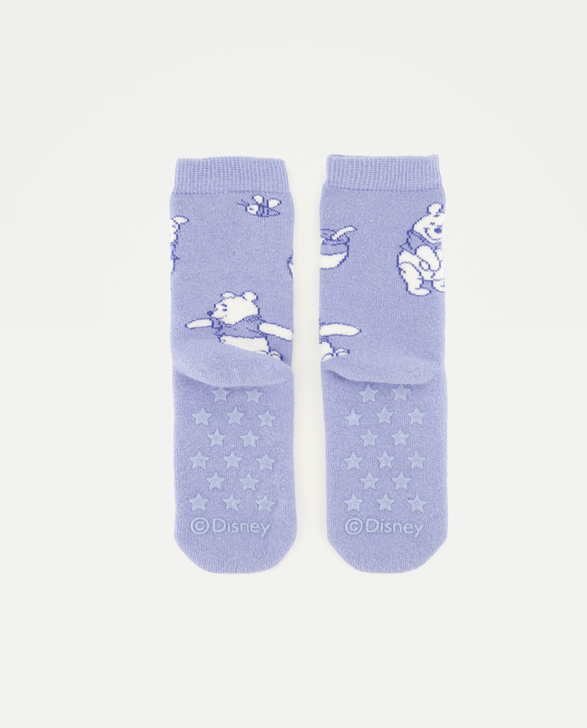 Meias Antiderrapantes de Bebé com Fantasia Winnie The Pooh Cotton Juice Azul-marinho-2