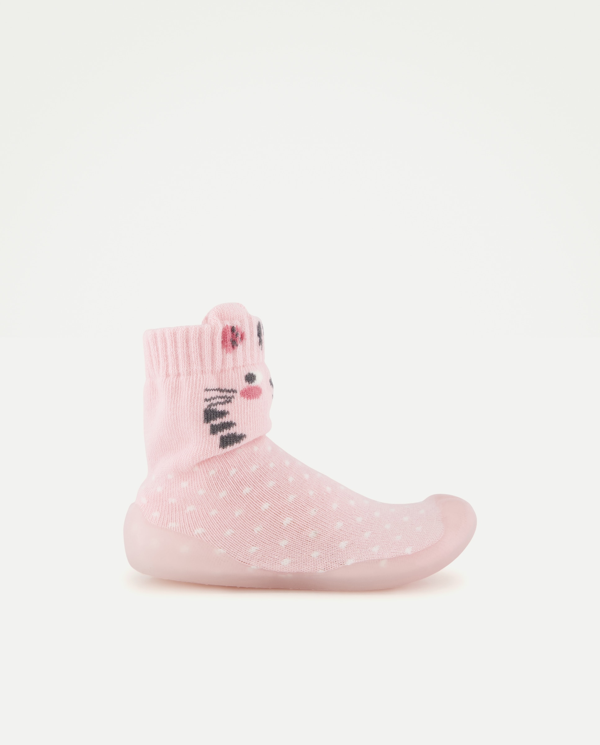Zapatilla estampado fantasía de bebé - Cotton Juice - Rosa Rosa-1