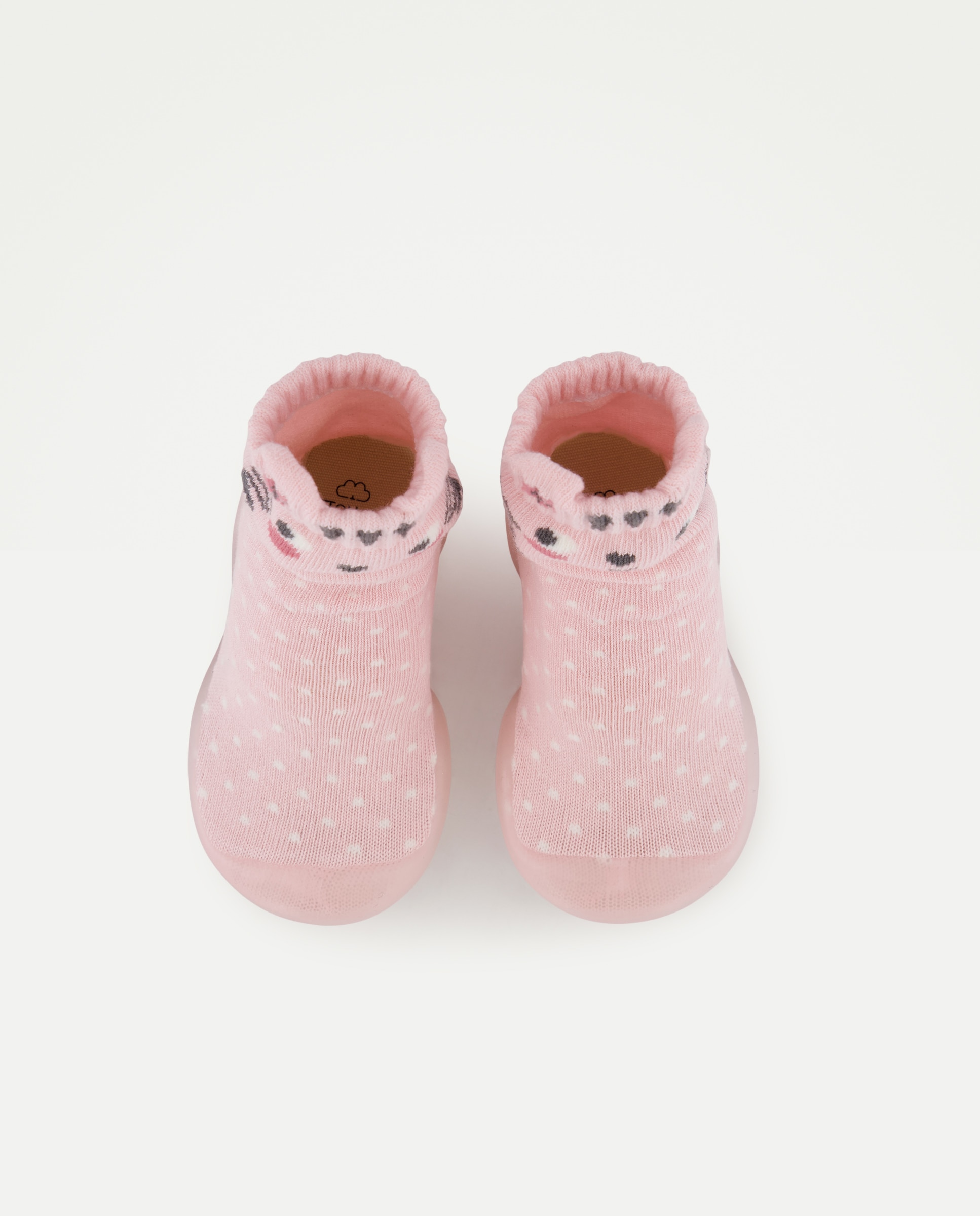 Zapatilla estampado fantasía de bebé - Cotton Juice - Rosa Rosa-3