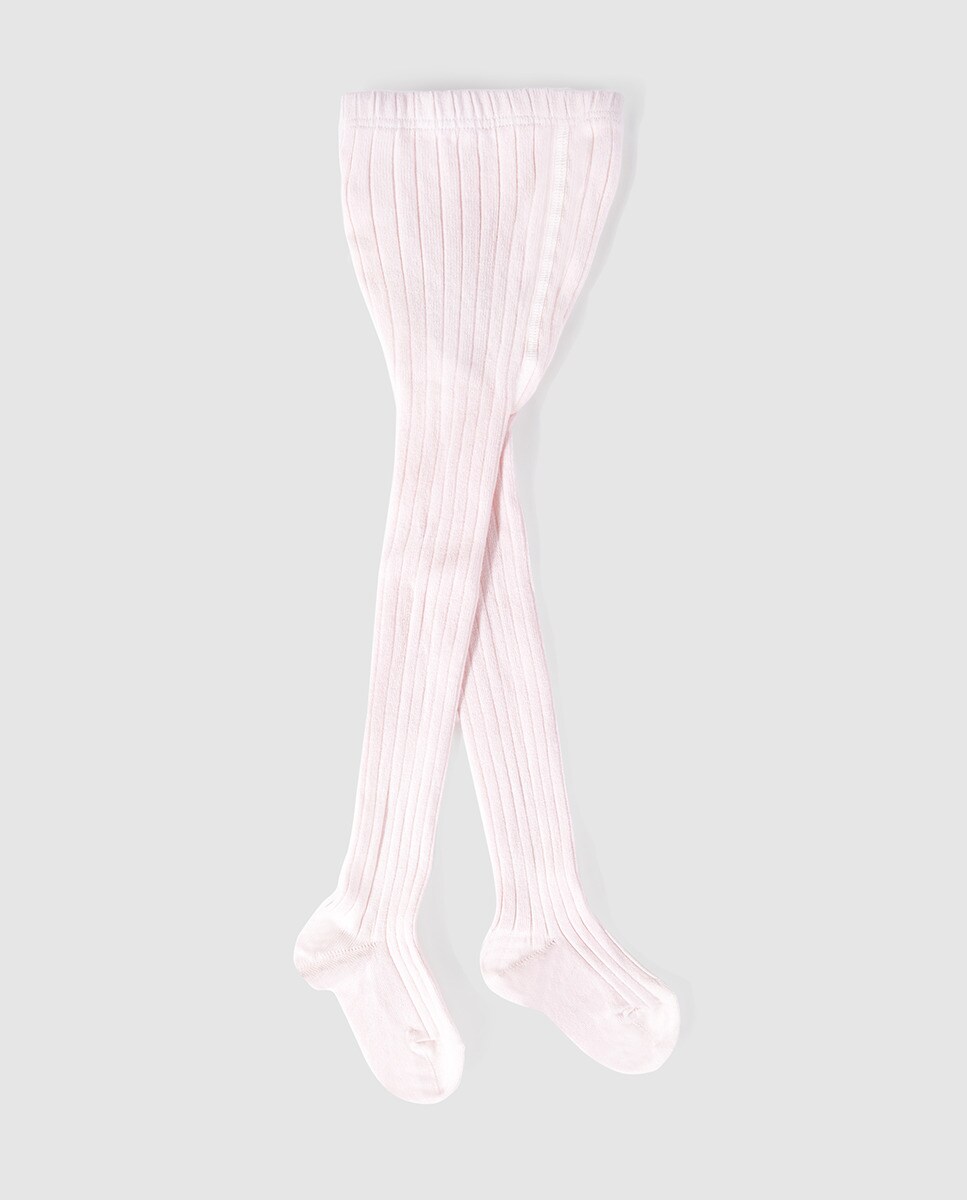 Imagem 0 de Collants básicos canelados de bebé