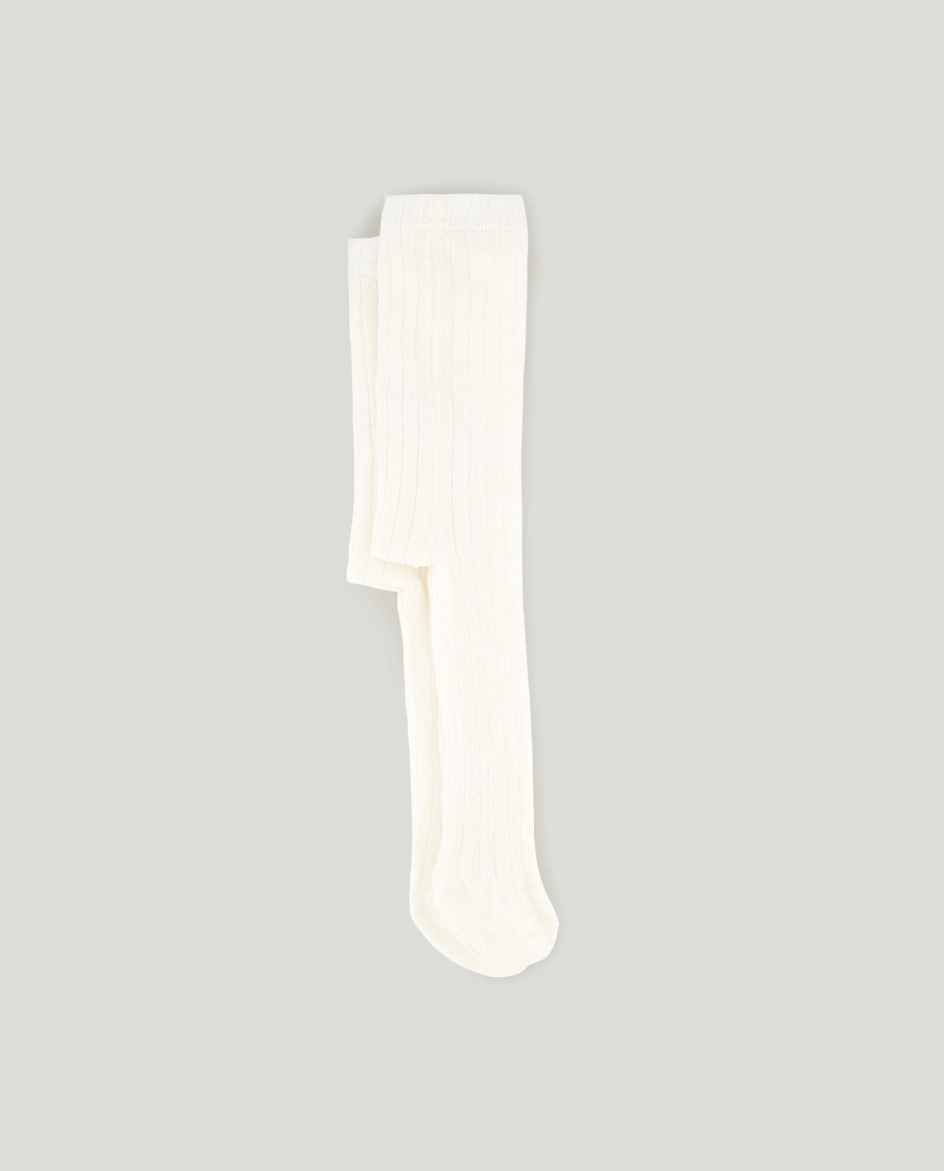 Pack de dos leotardos de canalé de bebé niña - Cotton Juice - Nata Nata-1