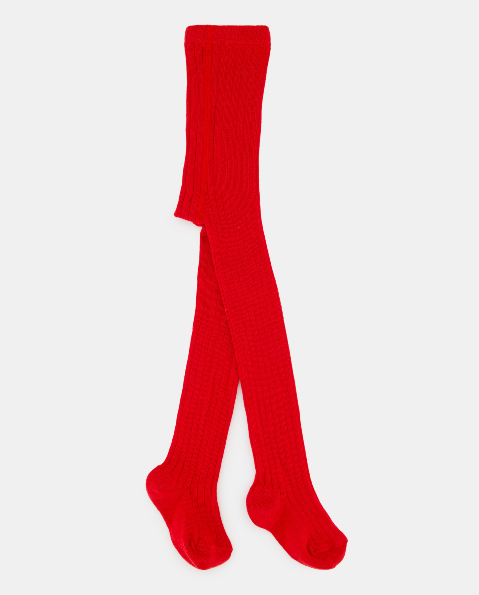 Pack de Dois Collants Canelados de Bebé Cotton Juice Vermelho-2