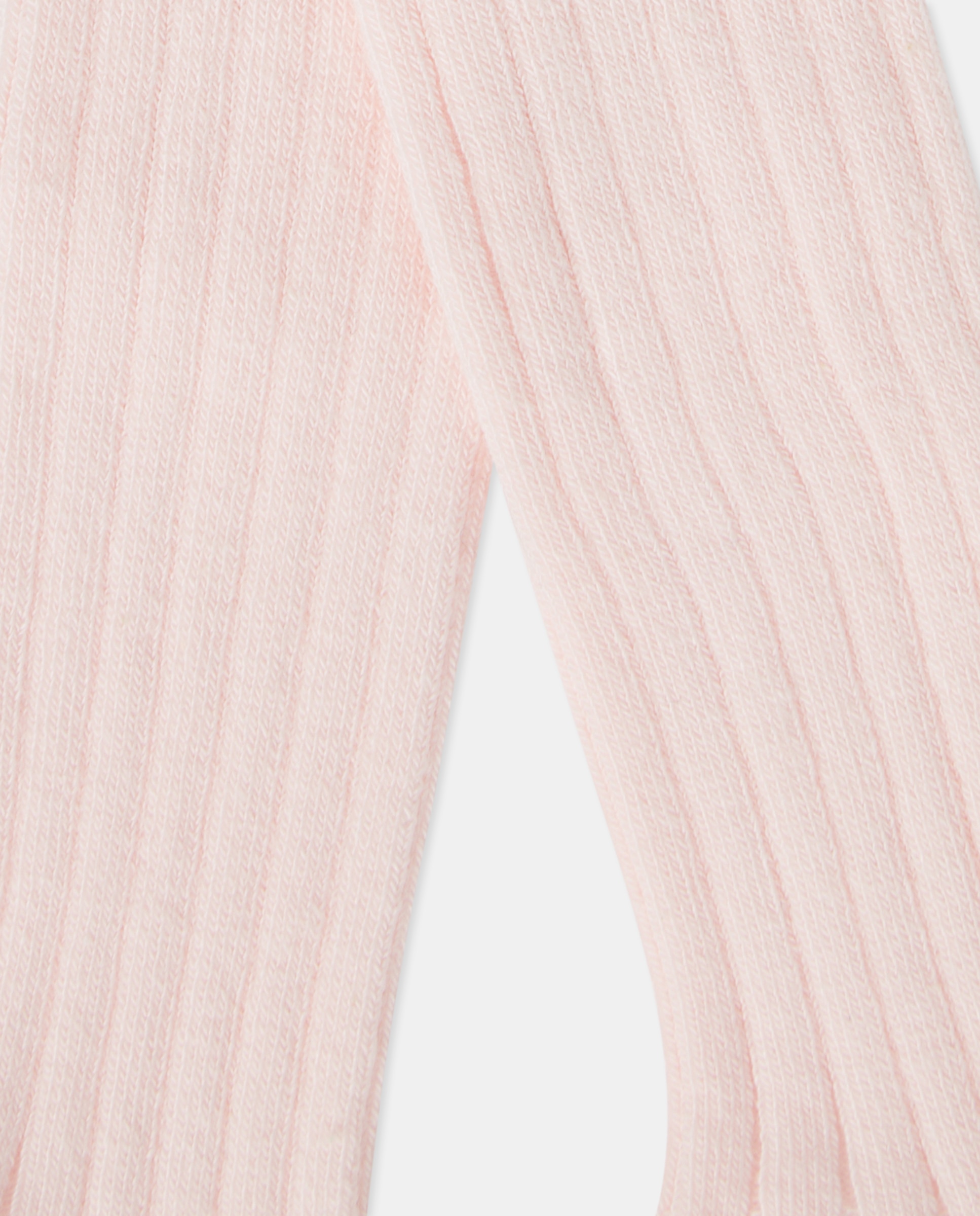 Pack de 2 Collants Canelados Lisos de Bebé Cotton Juice 200 Rosa-3