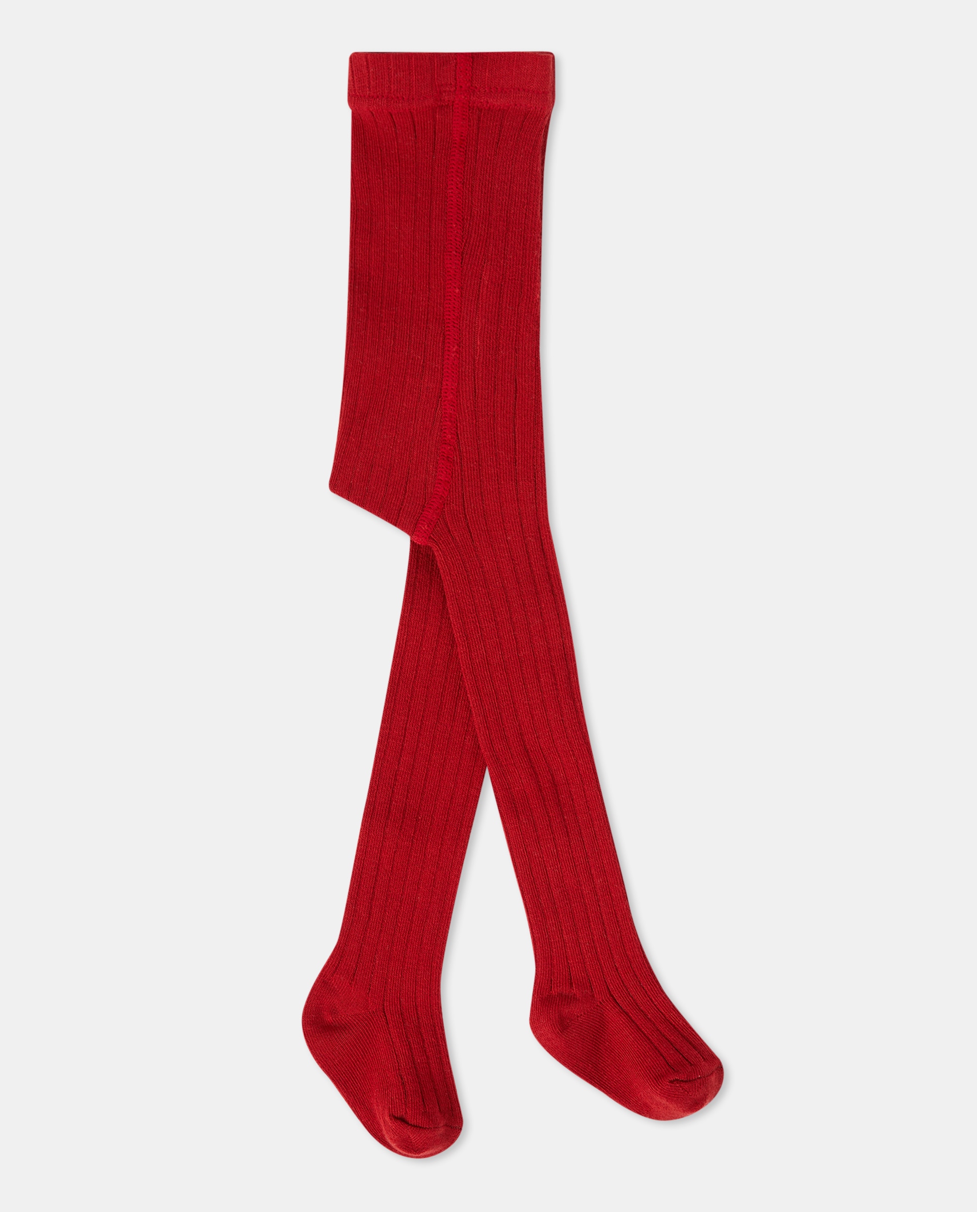 Pack de 2 Collants Canelados de Bebé Cotton Juice 600 Vermelho-2