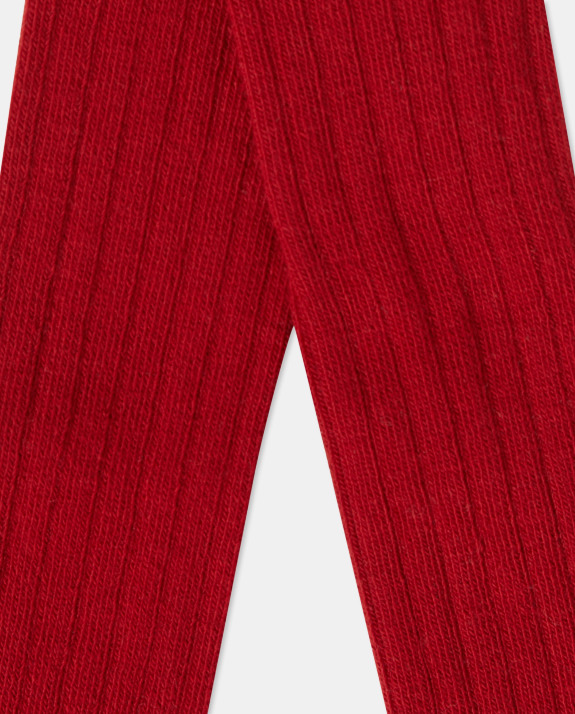Pack de 2 Collants Canelados de Bebé Cotton Juice 600 Vermelho-3