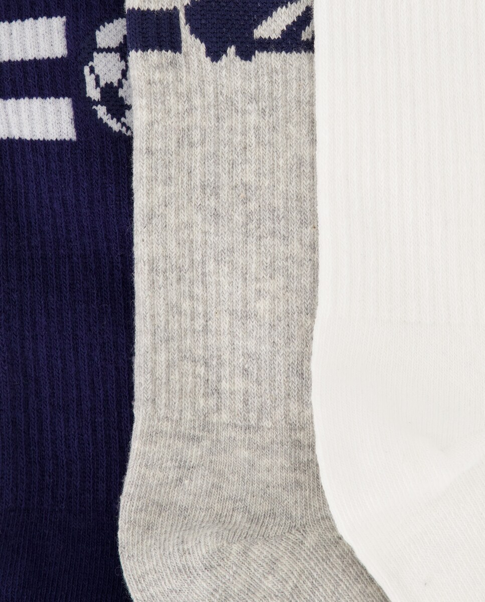 Pack de 3 Pares de Meias Desportivas com Estampado de Fantasia Multicolor-2