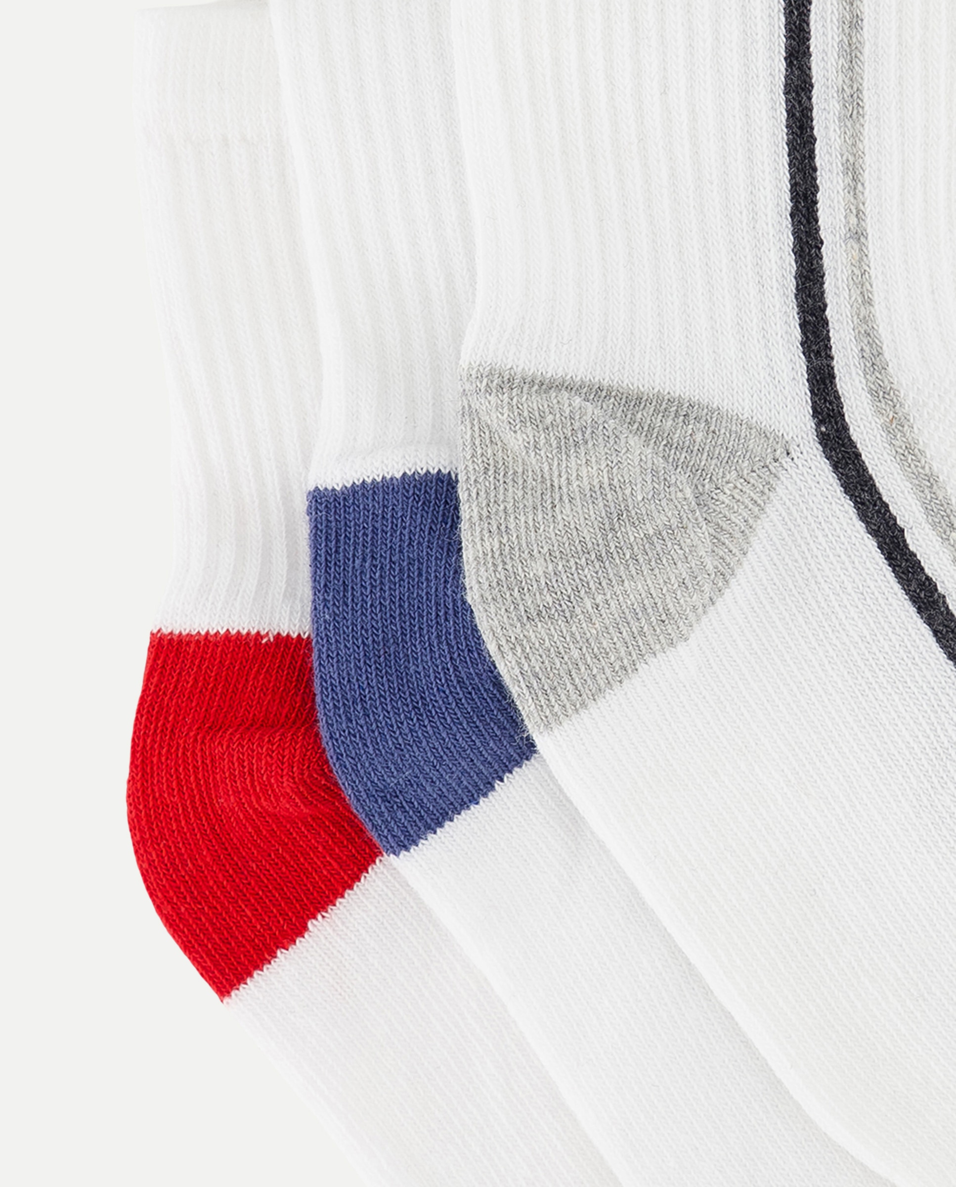 Pack de 3 Pares de Meias Desportivas pelo Tornozelo Cotton Juice Branco-2
