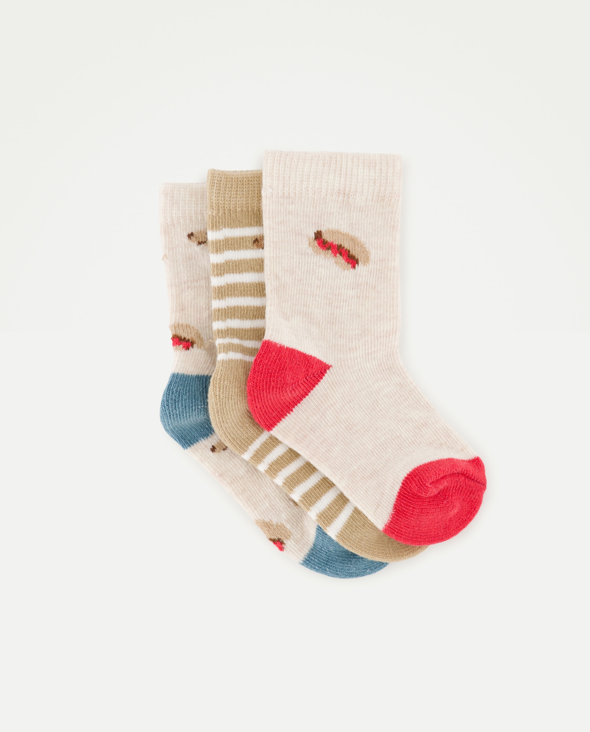 Imagem 0 de Pack de 3 Pares de Meias de Bebé com Estampado de Fantasia