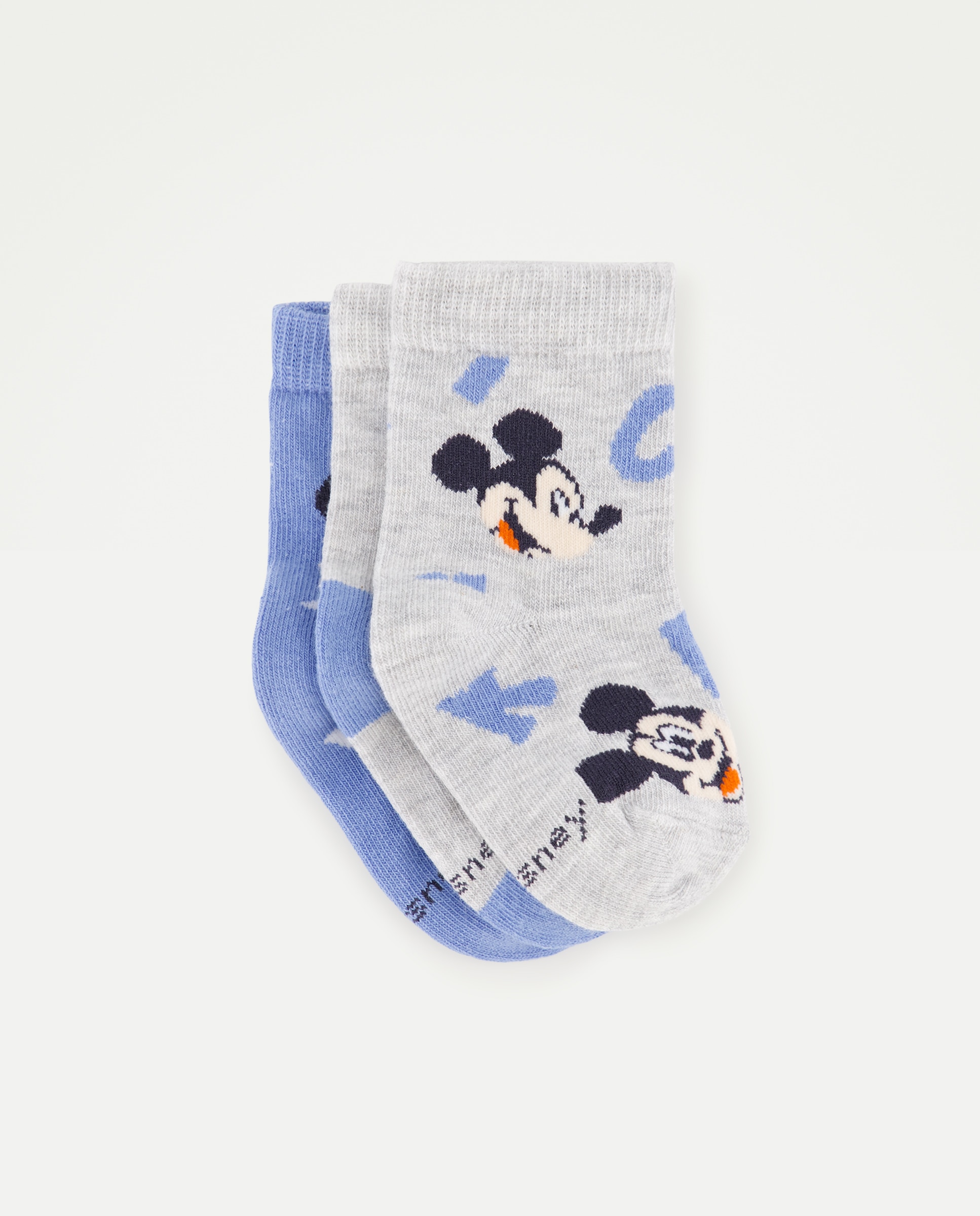 Imagem 0 de Pack de 3 Pares de Meias Curtas de Bebé com Fantasia de Caras da Minnie