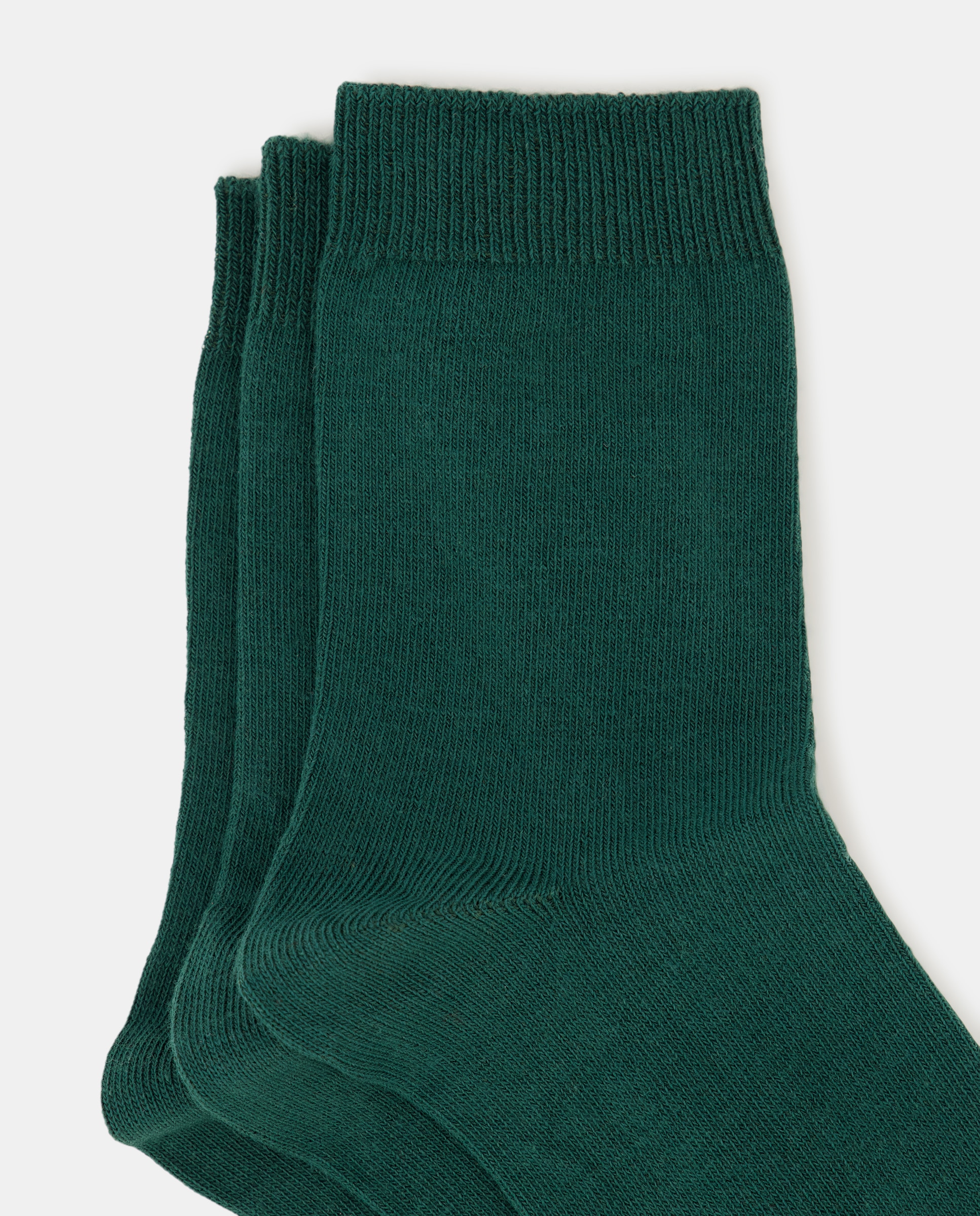Pack de tres calcetines lisos de niña - Cotton Juice - Verde Verde-2