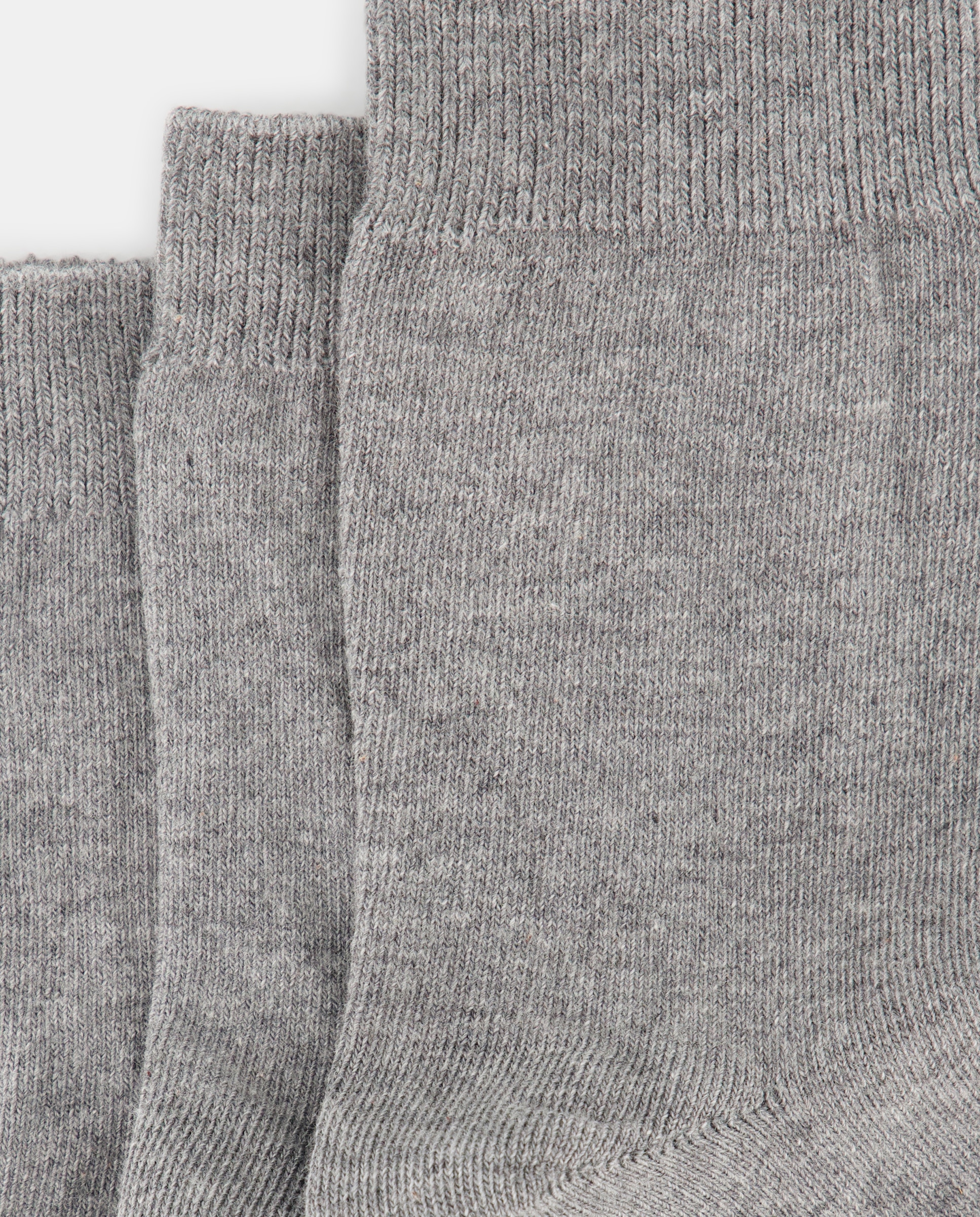 Pack de Três Meias Lisas de Criança Cotton Juice Cinzento-2