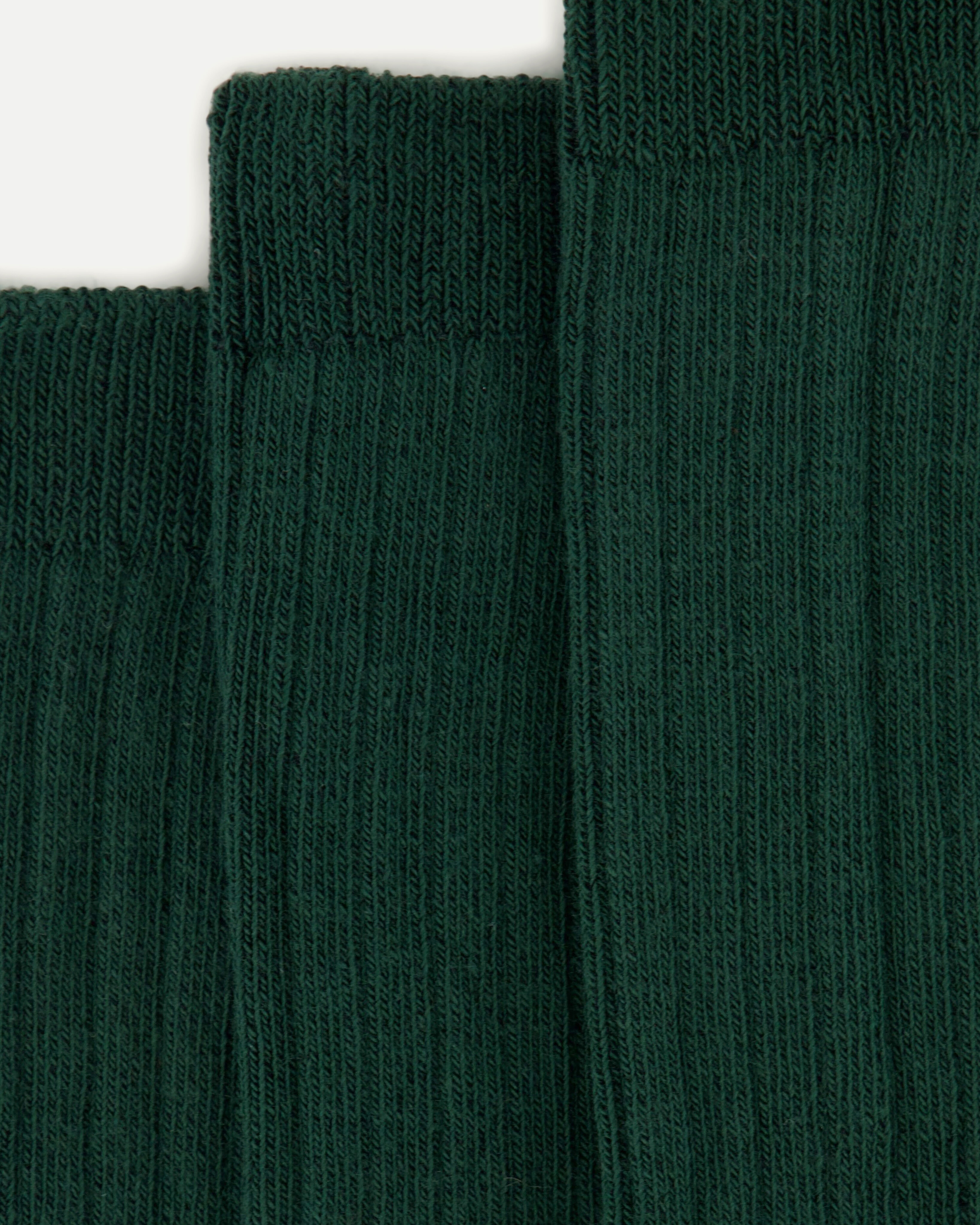 Pack 3 calcetines canalé de niña - Cotton Juice - Verde Verde-2