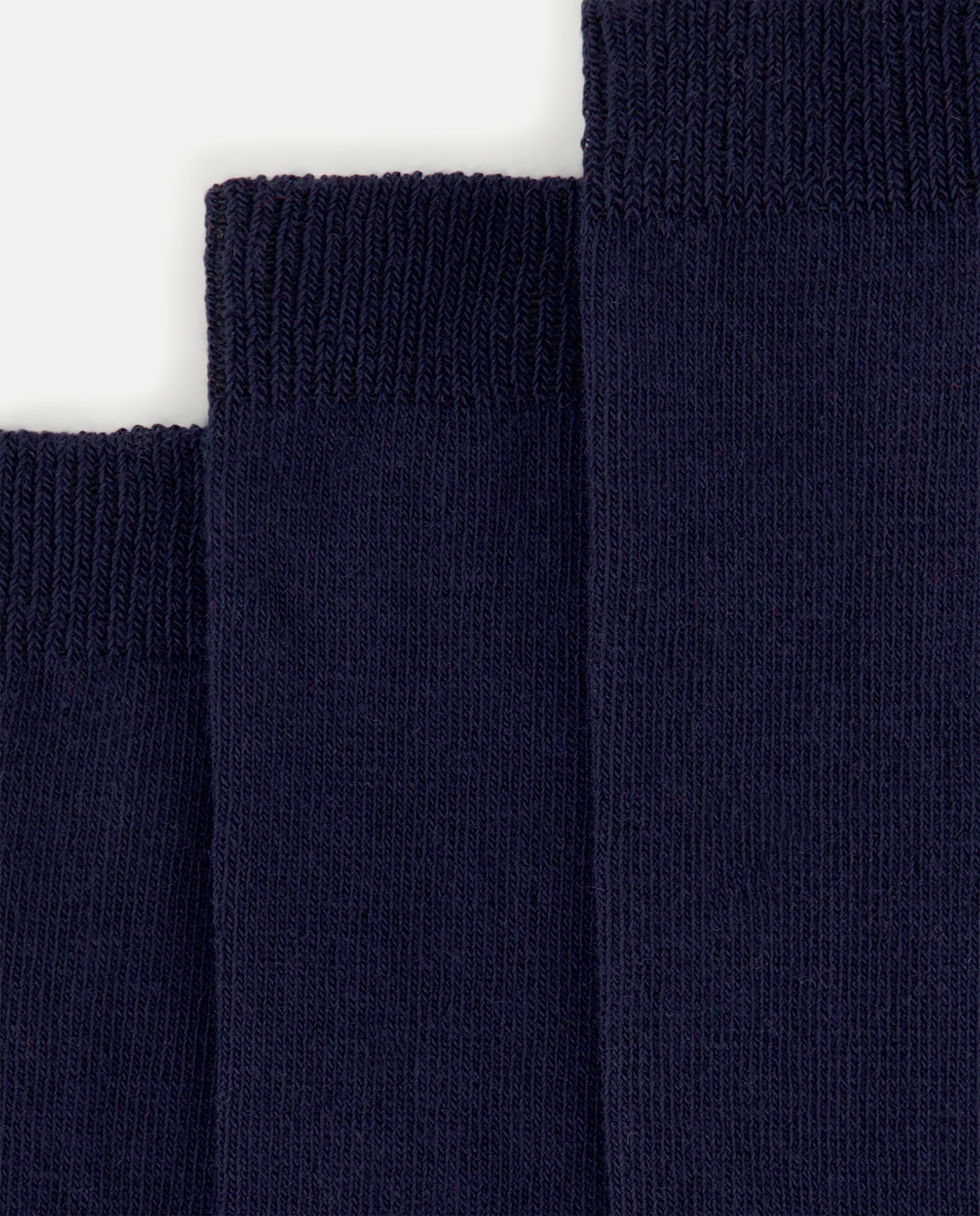 Pack 3 calcetines lisos de niña - Cotton Juice - Azul marino Azul marino-2