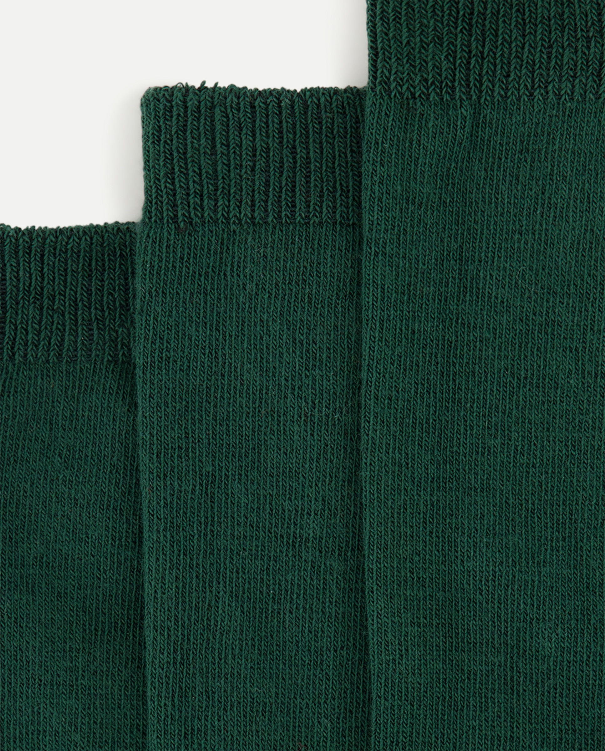 Pack 3 calcetines lisos de niña - Cotton Juice - Verde Verde-2