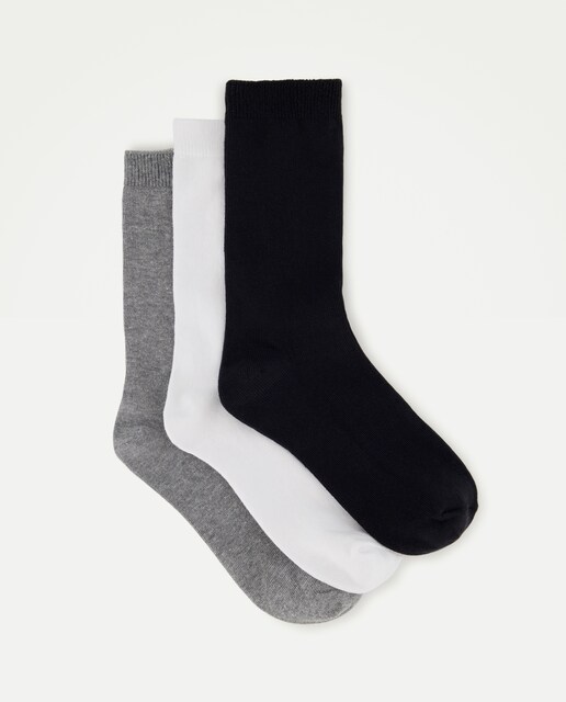 Imagem 0 de Pack de 3 Pares de Meias Lisas
