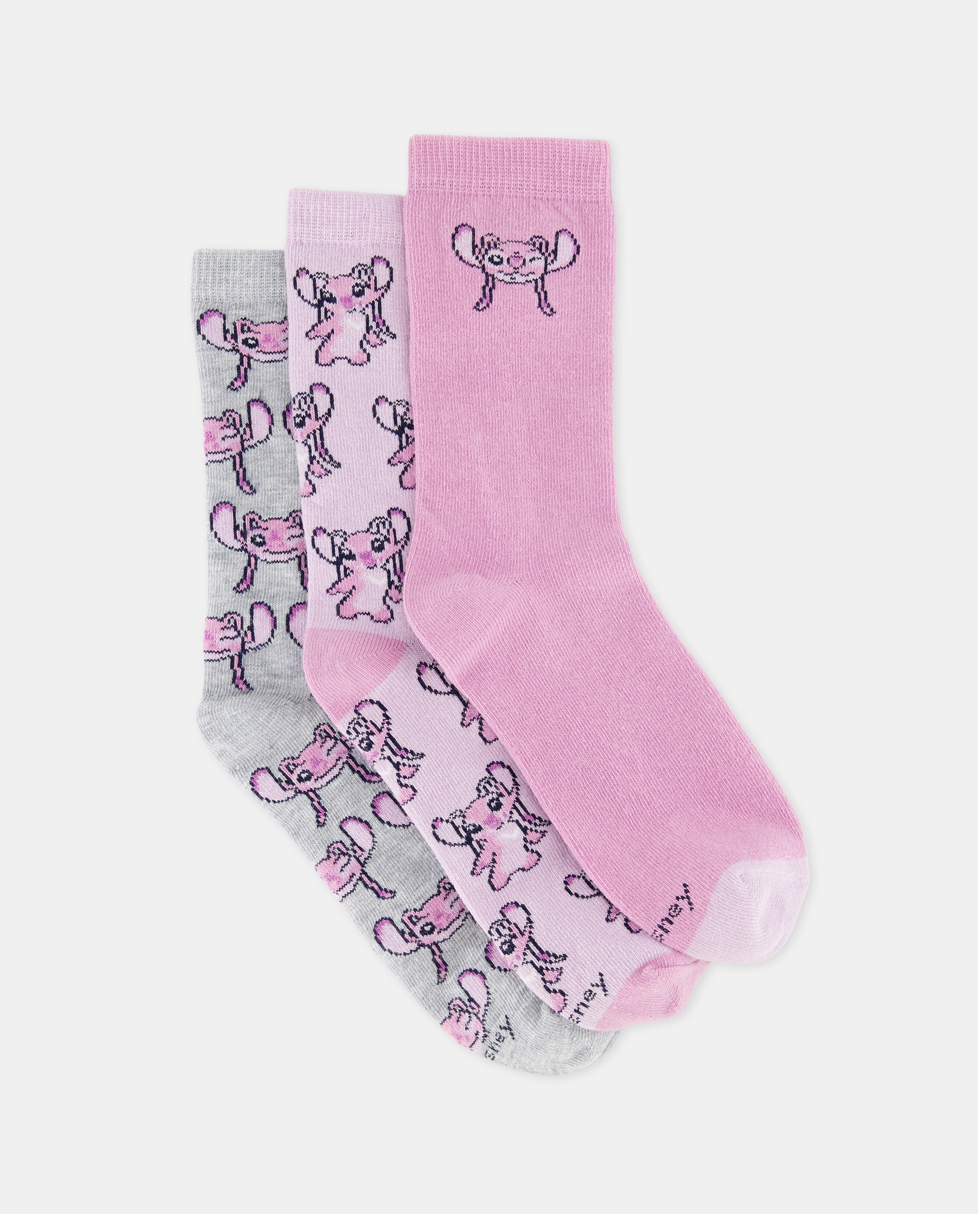Pack de 3 Meias STITCH Rosa-1