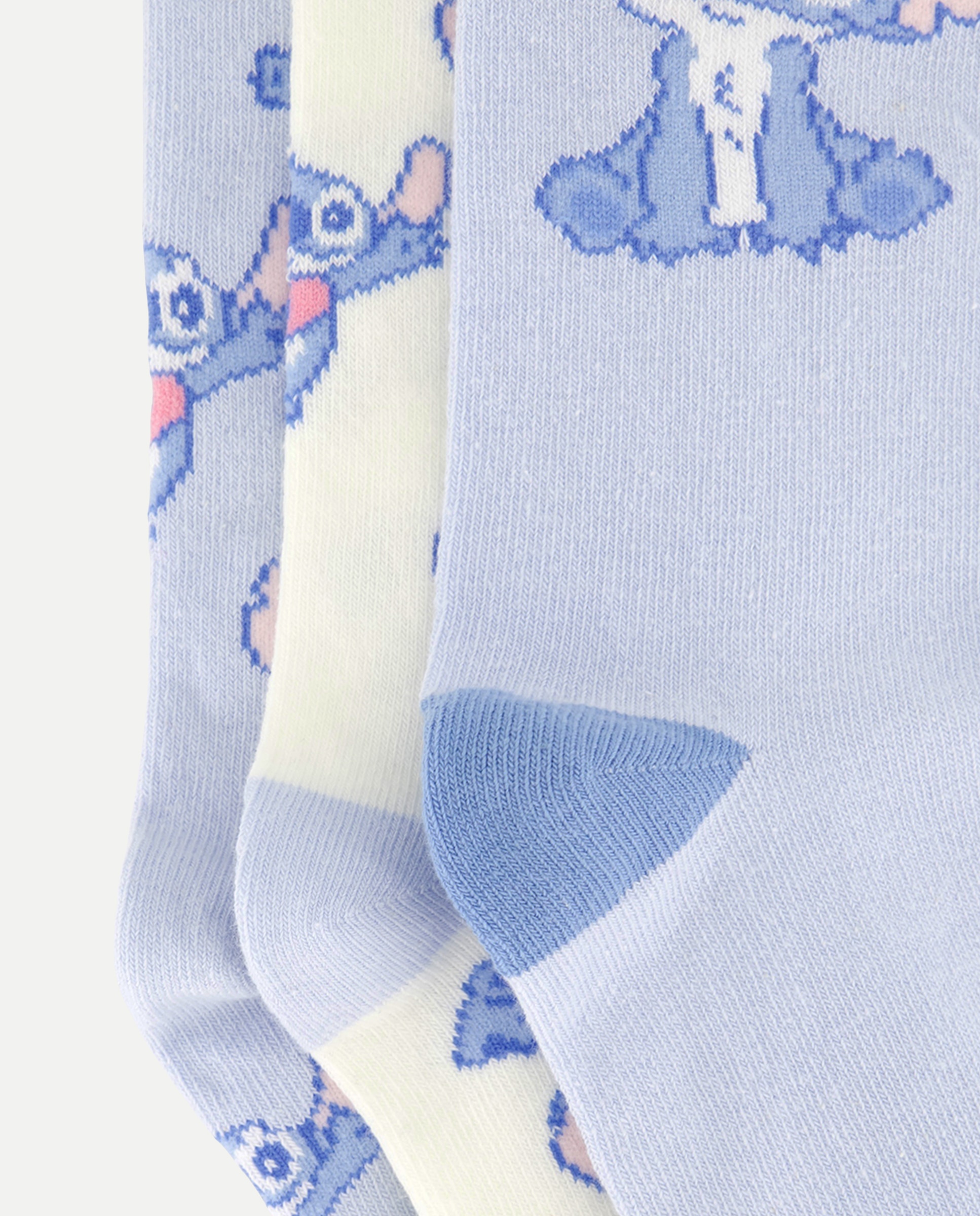Pack de 3 Pares de Meias Lilo & Stitch Azul-2
