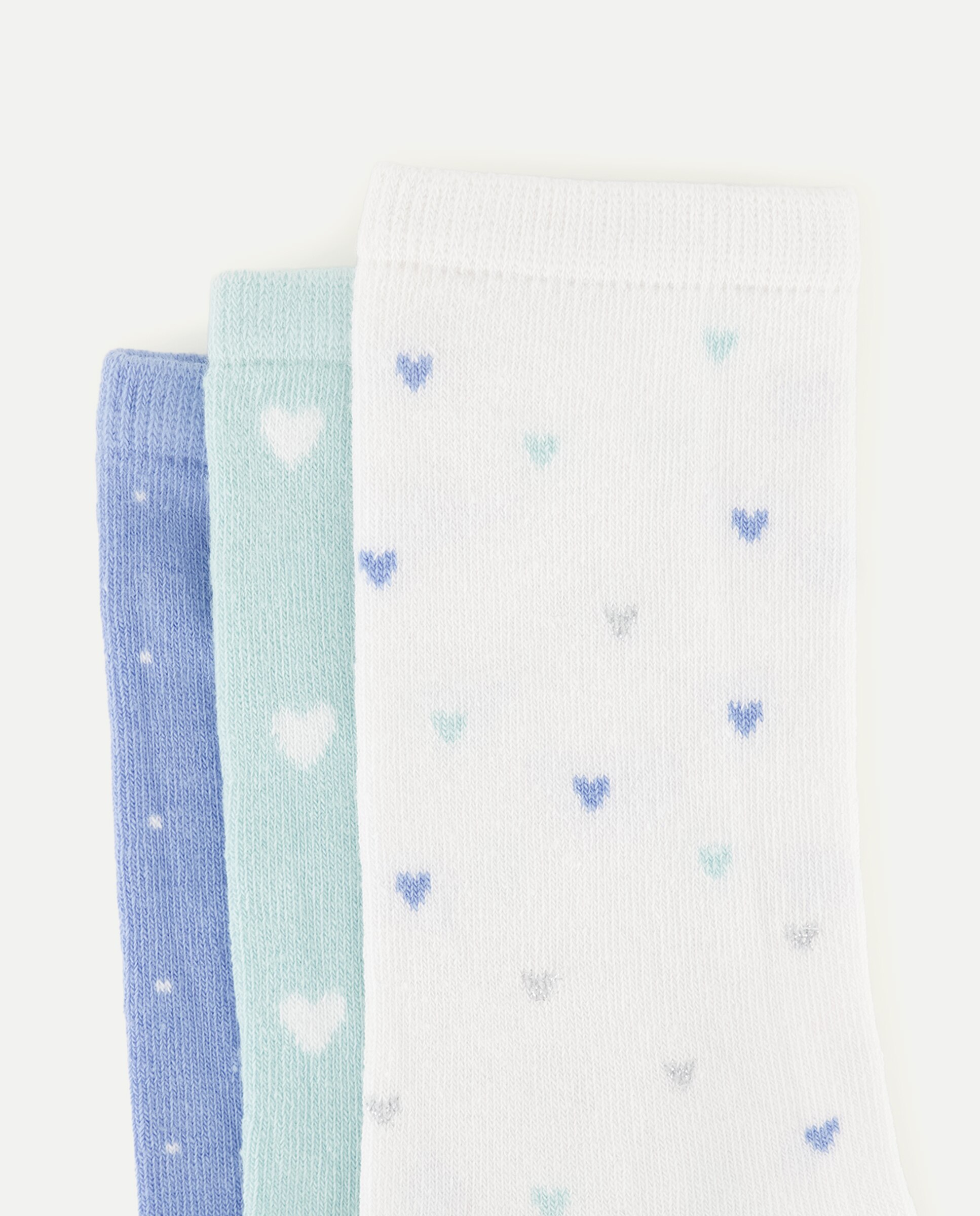 Pack 3 calcetines cortos de niña - Cotton Juice - Azul marino Azul marino-2