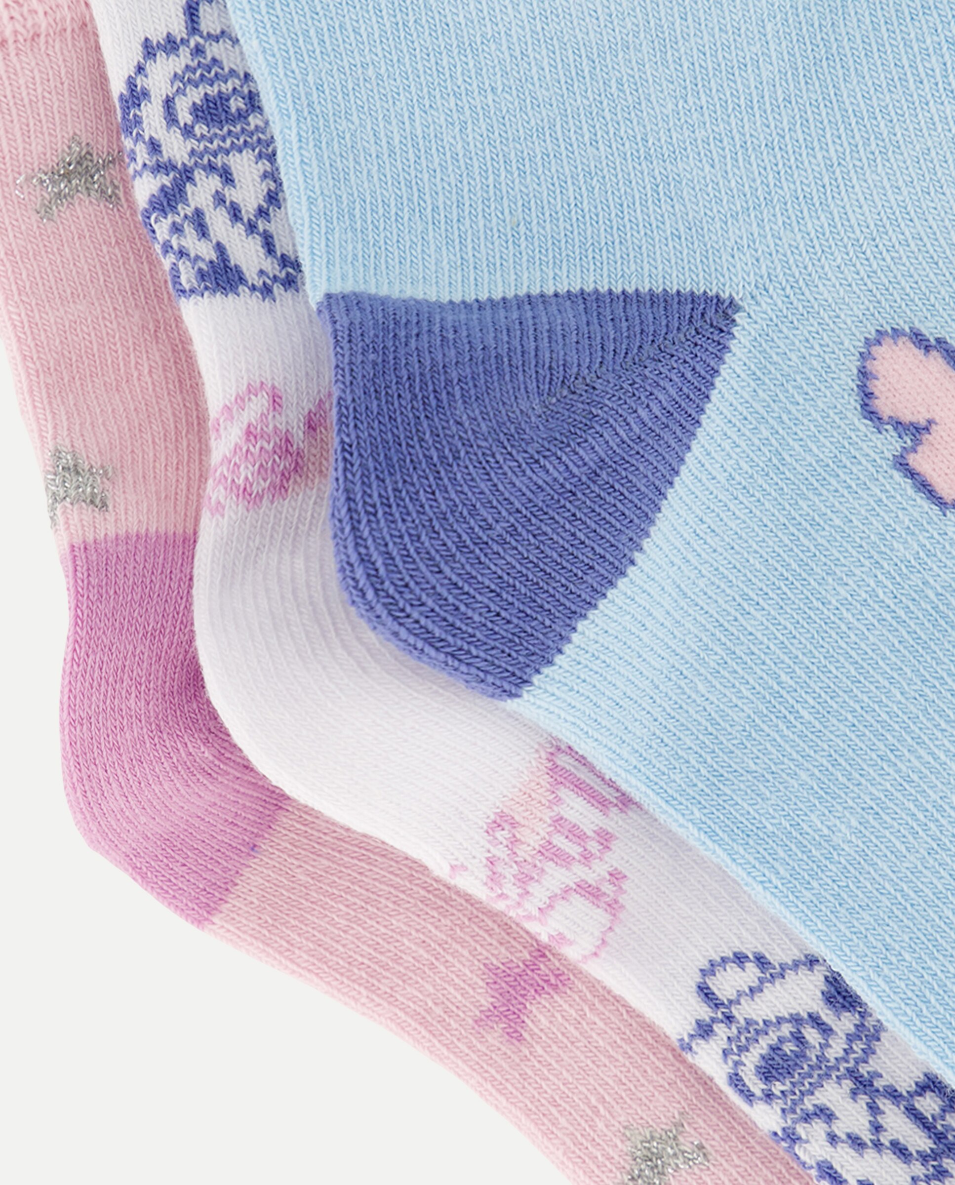 Pack de 3 Pares de Meias pelo Tornozelo com Estampado Lilo & Stitch Cotton Juice Multicolor-2