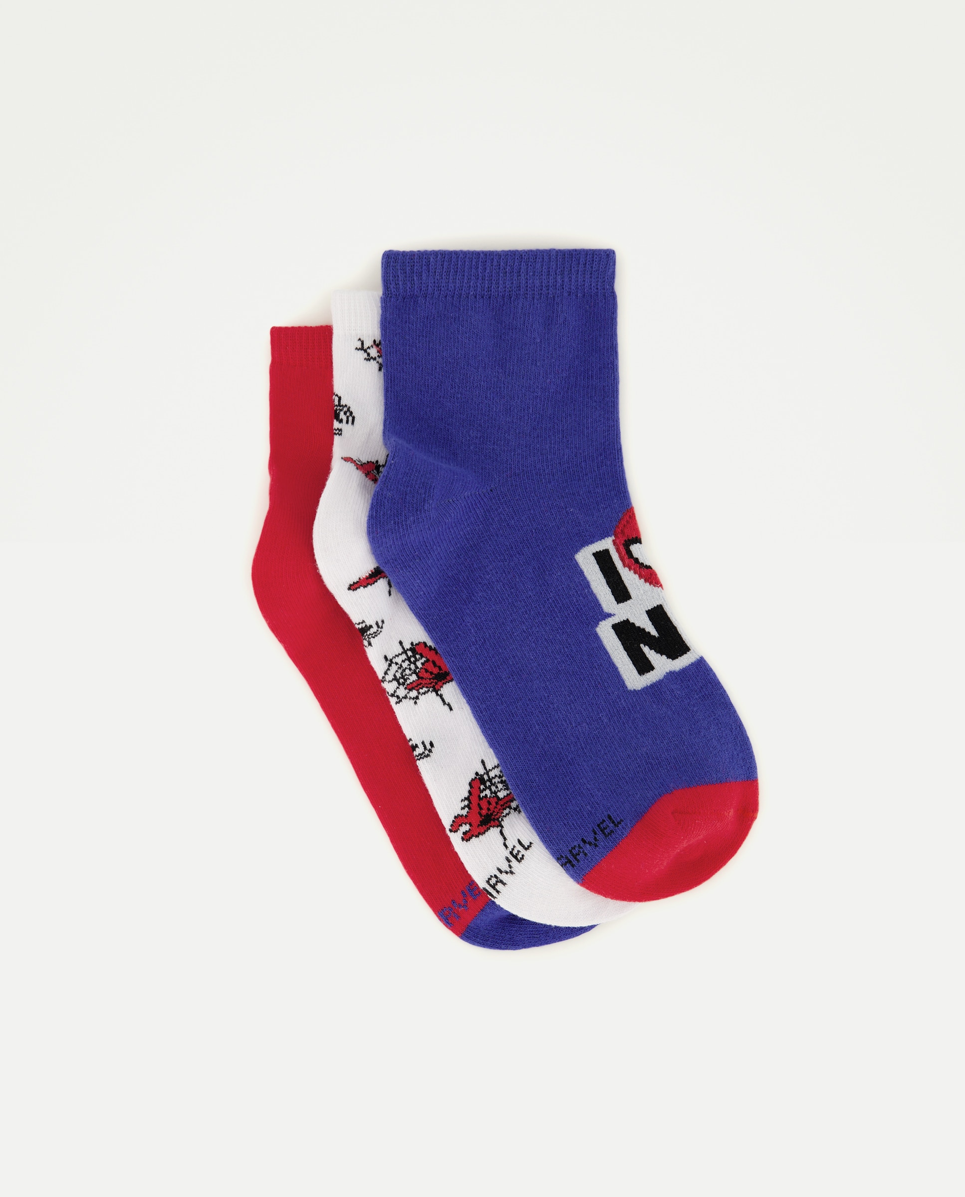 Imagem 0 de Pack de 3 Pares de Meias pelo Tornozelo com eStampado Homem-Aranha