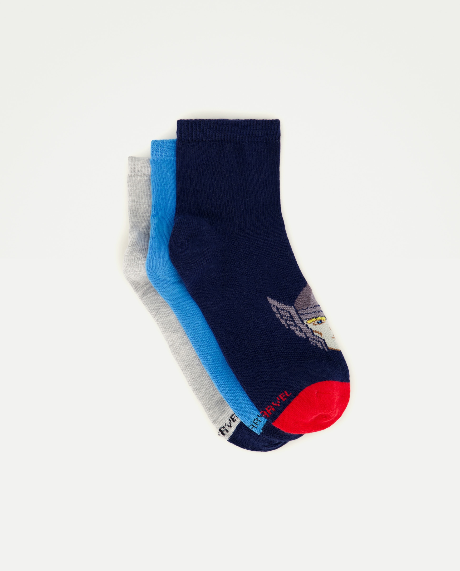 Imagem 0 de Pack de 3 Pares de Meias pelo Tornozelo com Estampado Os Vingadores