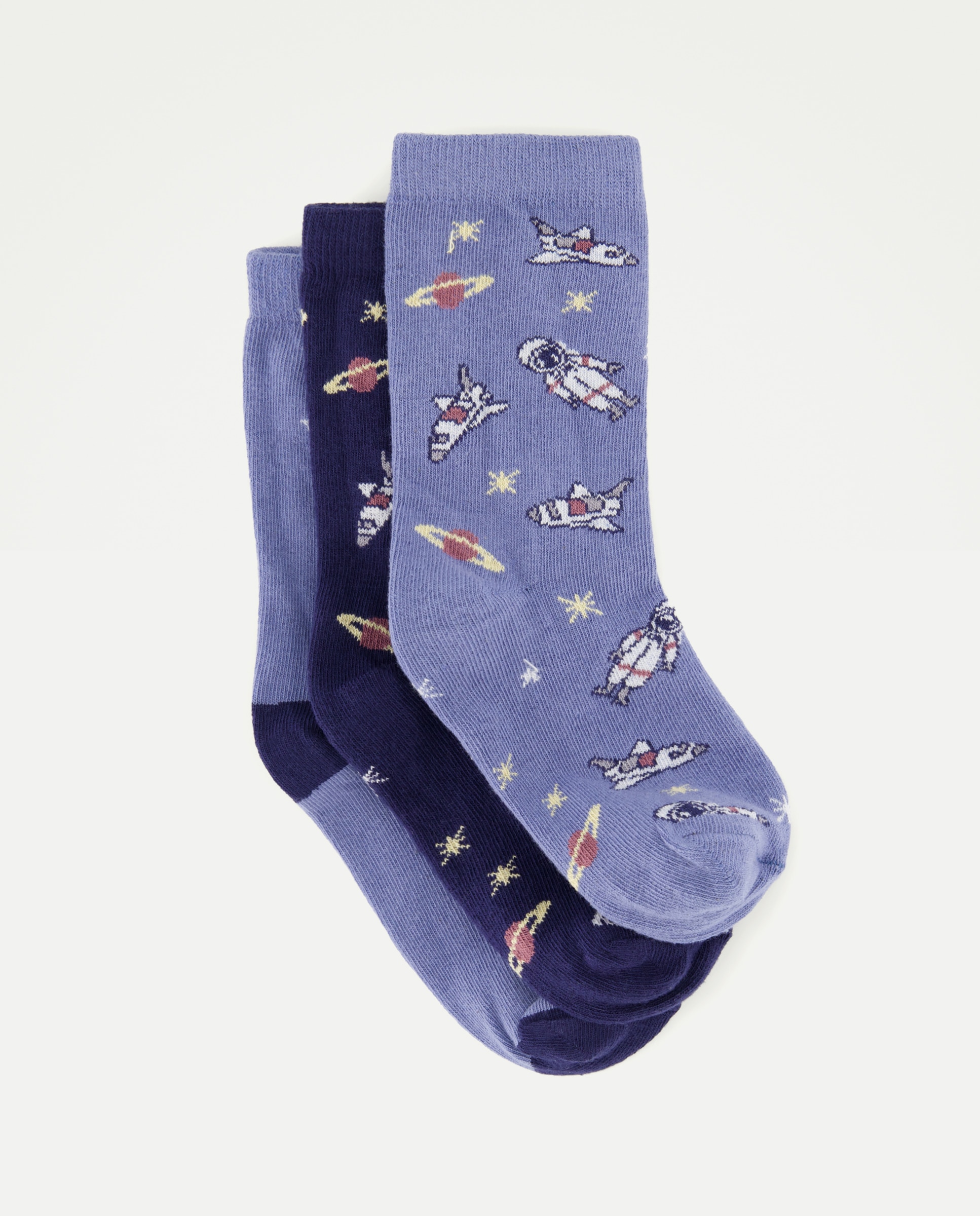 Imagem 0 de Pack de 3 Pares de Meias Curtas com Estampado de Fantasia de Criança