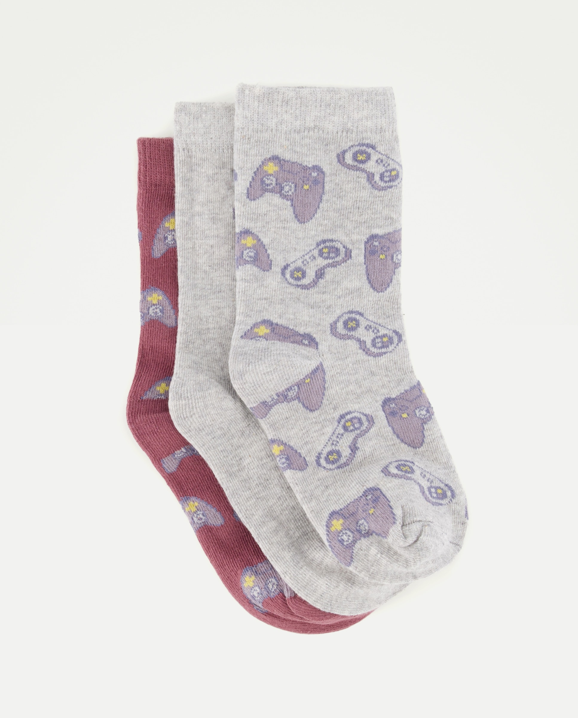 Imagem 0 de Pack de 3 Pares de Meias Curtas com Estampado de Fantasia de Criança