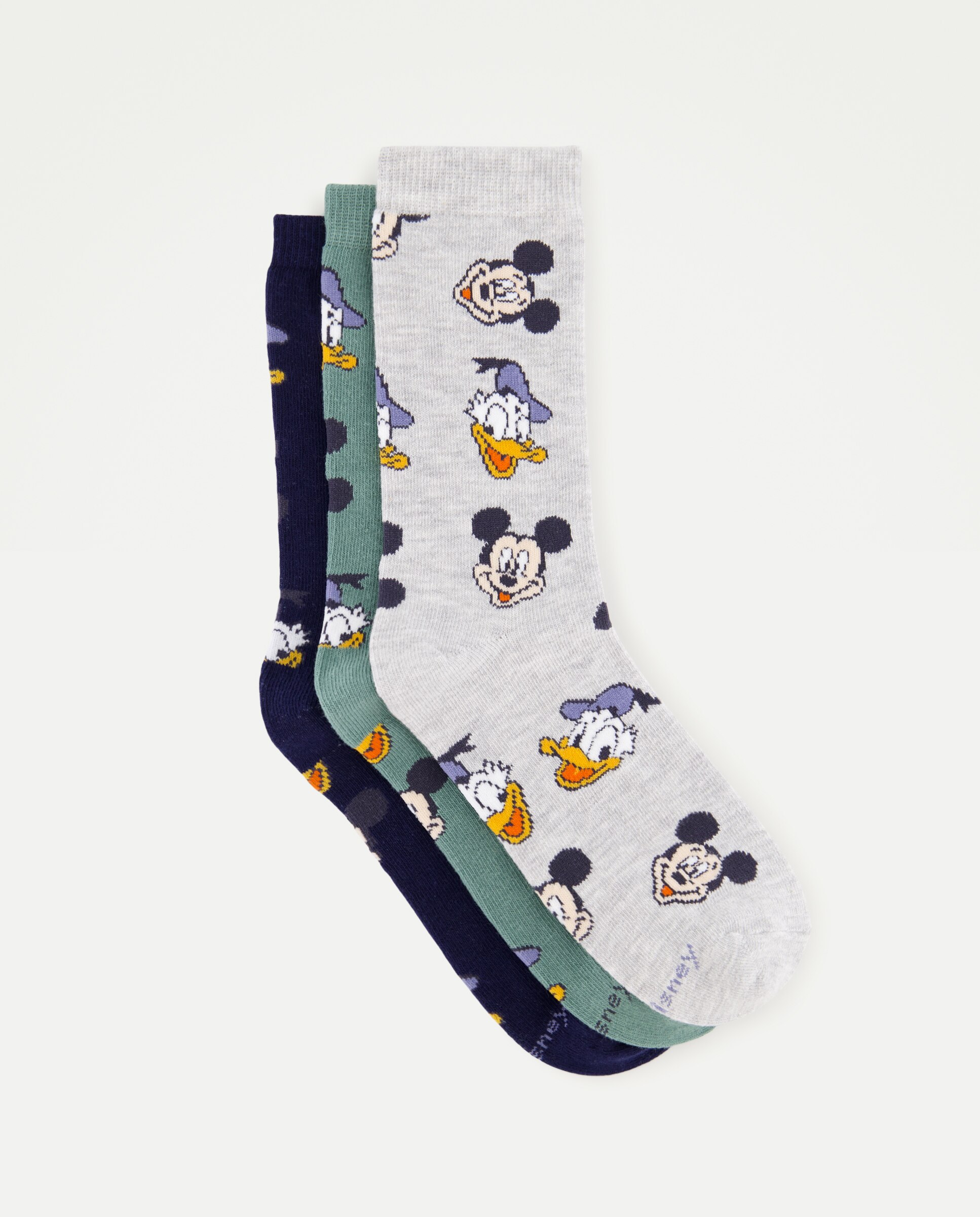 Imagem 0 de Pack 3 Pares de Meias Curtas com Fantasia Mickey e Donald