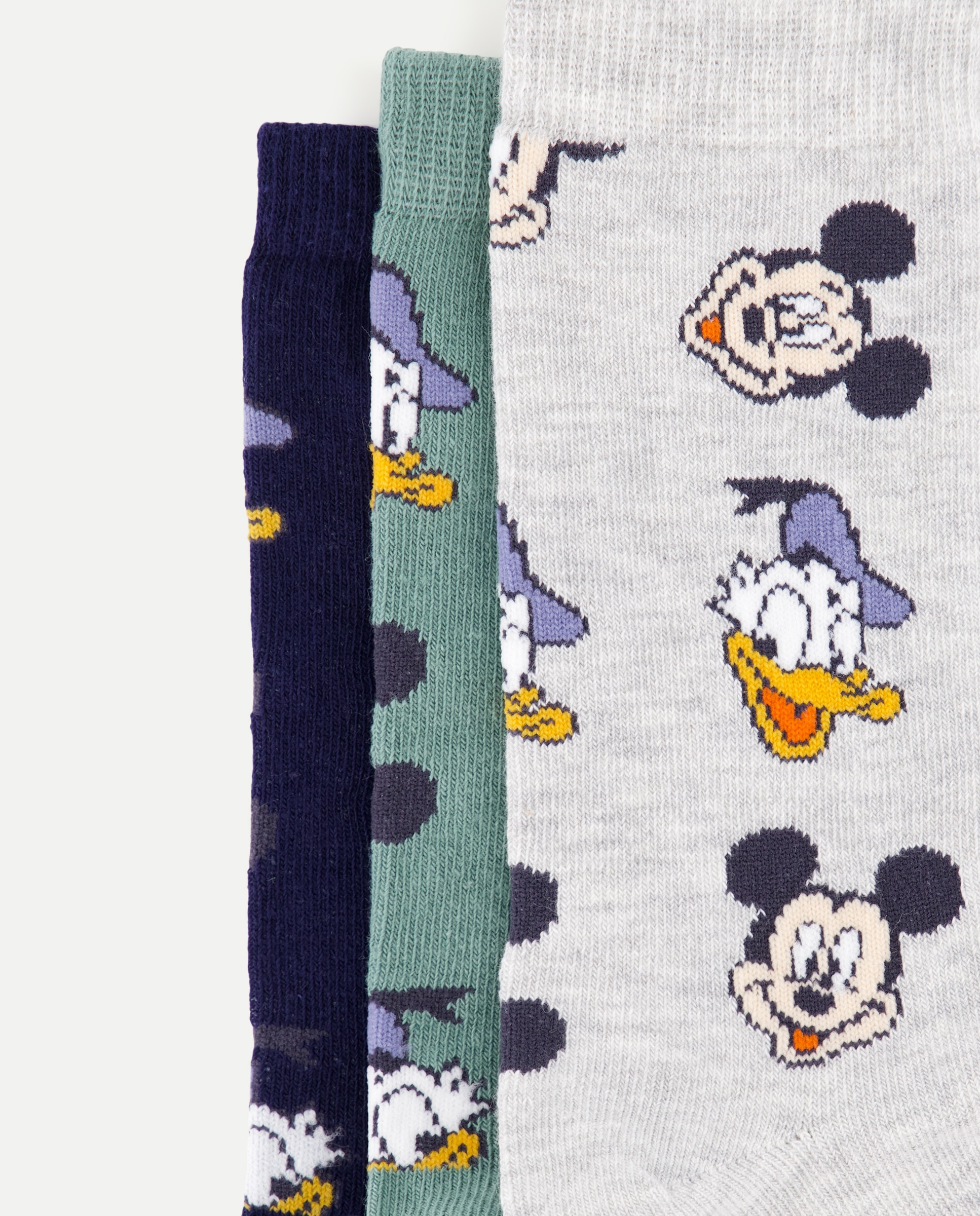 Pack 3 Pares de Meias Curtas com Fantasia Mickey e Donald Cotton Juice Multicolor-2