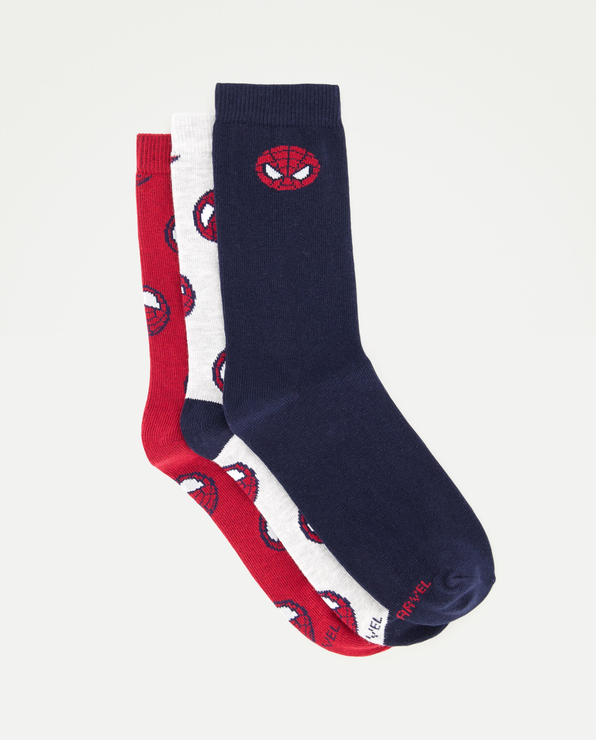 Imagem 0 de Pack de 3 Pares de Meias Curtas com Fantasia Homem-Aranha