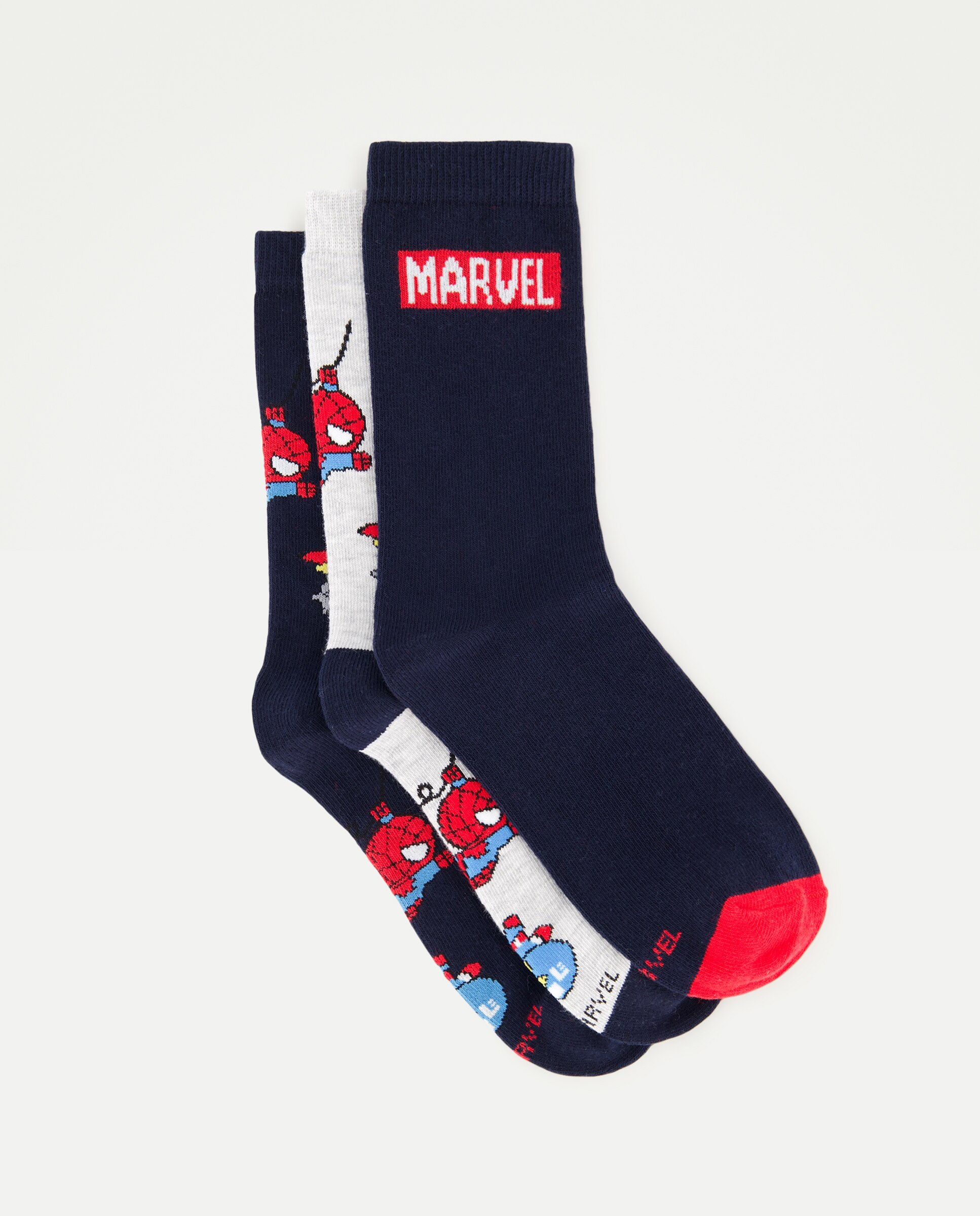 Imagem 0 de Pack de 3 Pares de Meias Curtas com Fantasia Os Vingadores Kawai