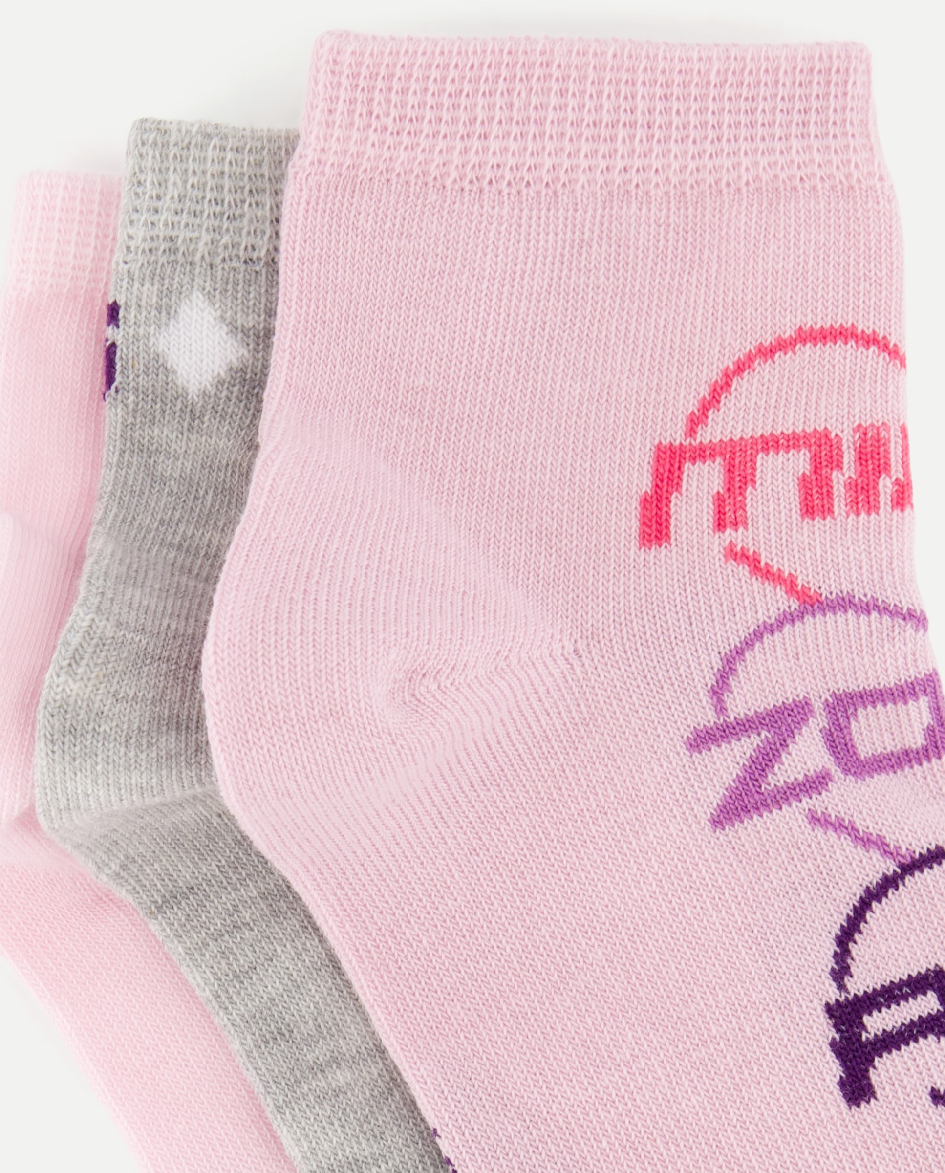 Pack 3 calcetines tobilleros KPOP de niña - Cotton Juice - Multicolor Multicolor-2